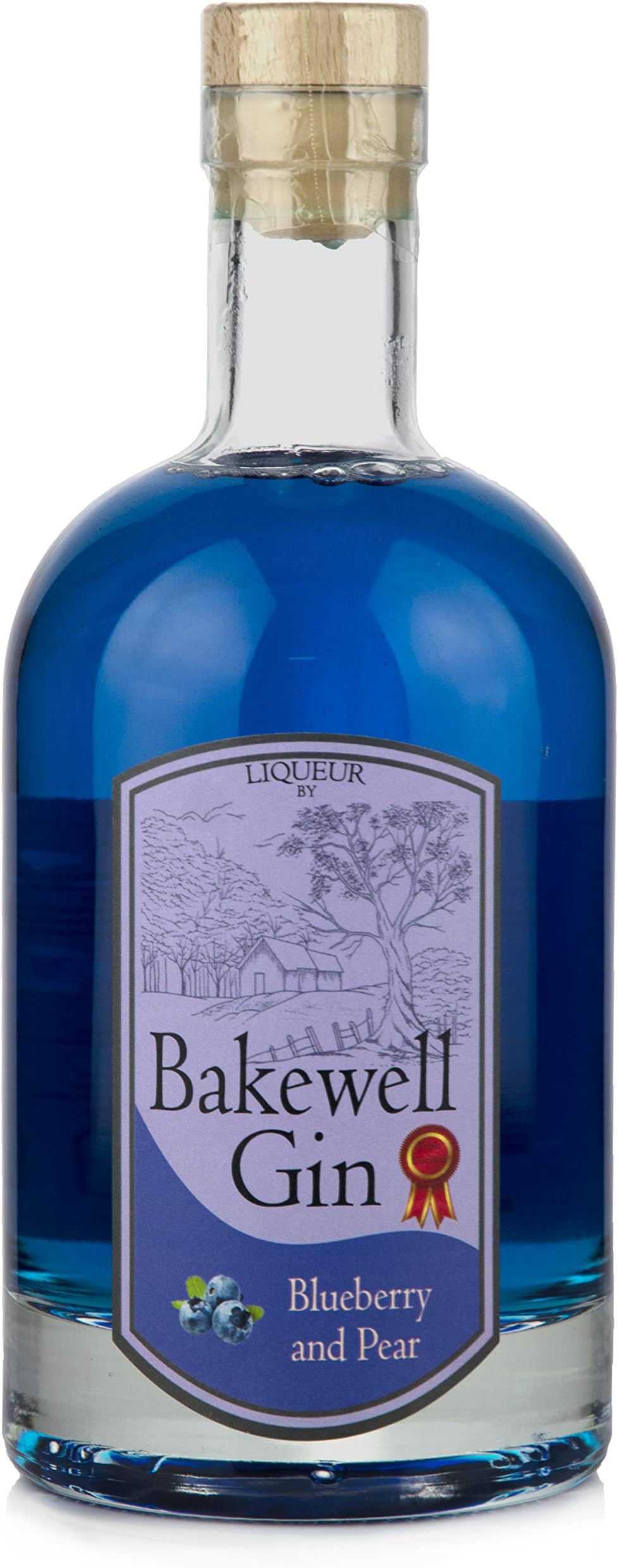 The Handmade Gin Company - Premium Blueberry and Pear Gin Liqueur - 20% ABV - Made in Britain - Juniper, Cardamom & Coriander Notes - 70cl Bottle