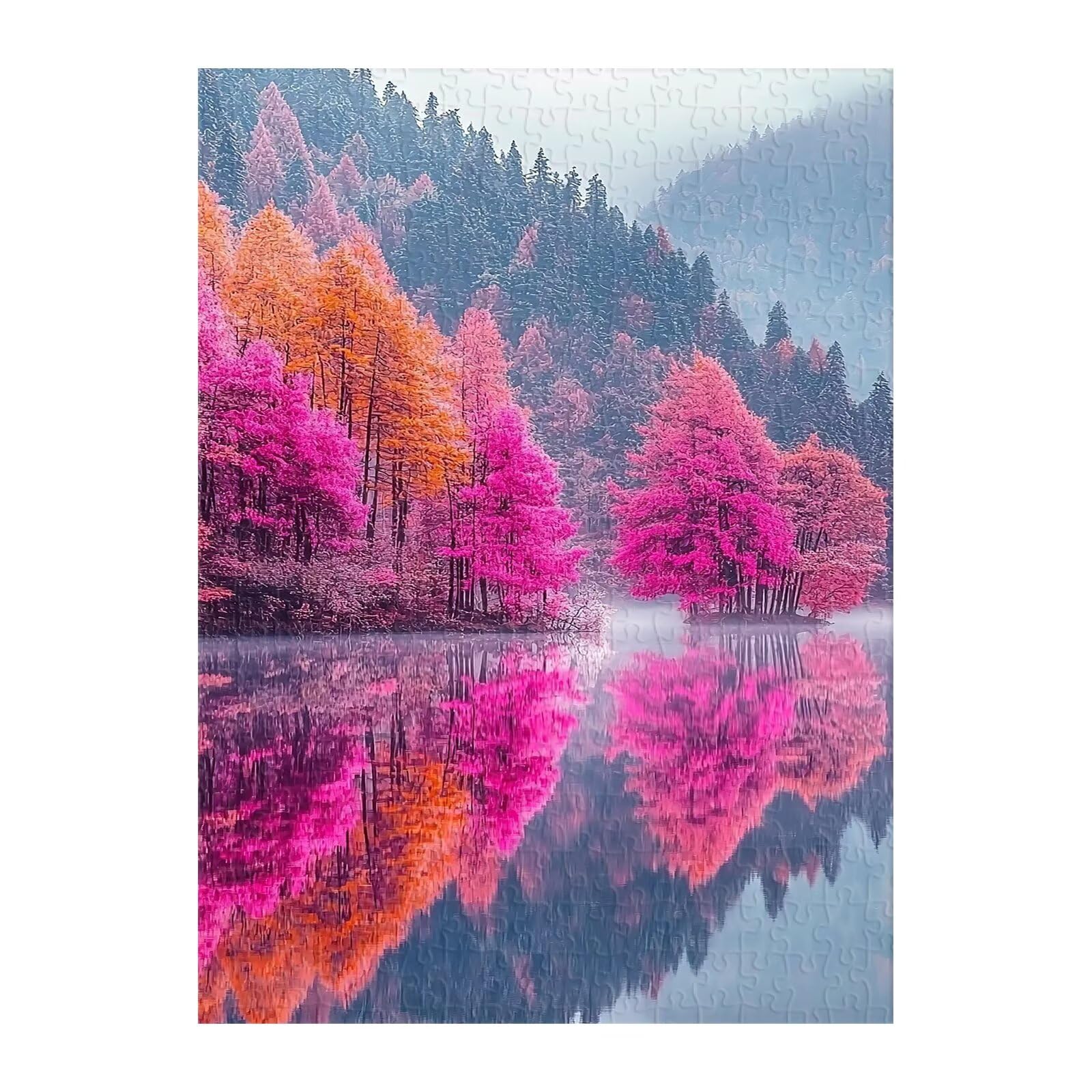 Puzzle 1000 elementów dla dorosłych, rzeki dżungli, 75 x 50 cm, trudna gra edukacyjna, prezent dla mężczyzny i kobiety, 1000 elementów, puzzle dla dorosłych