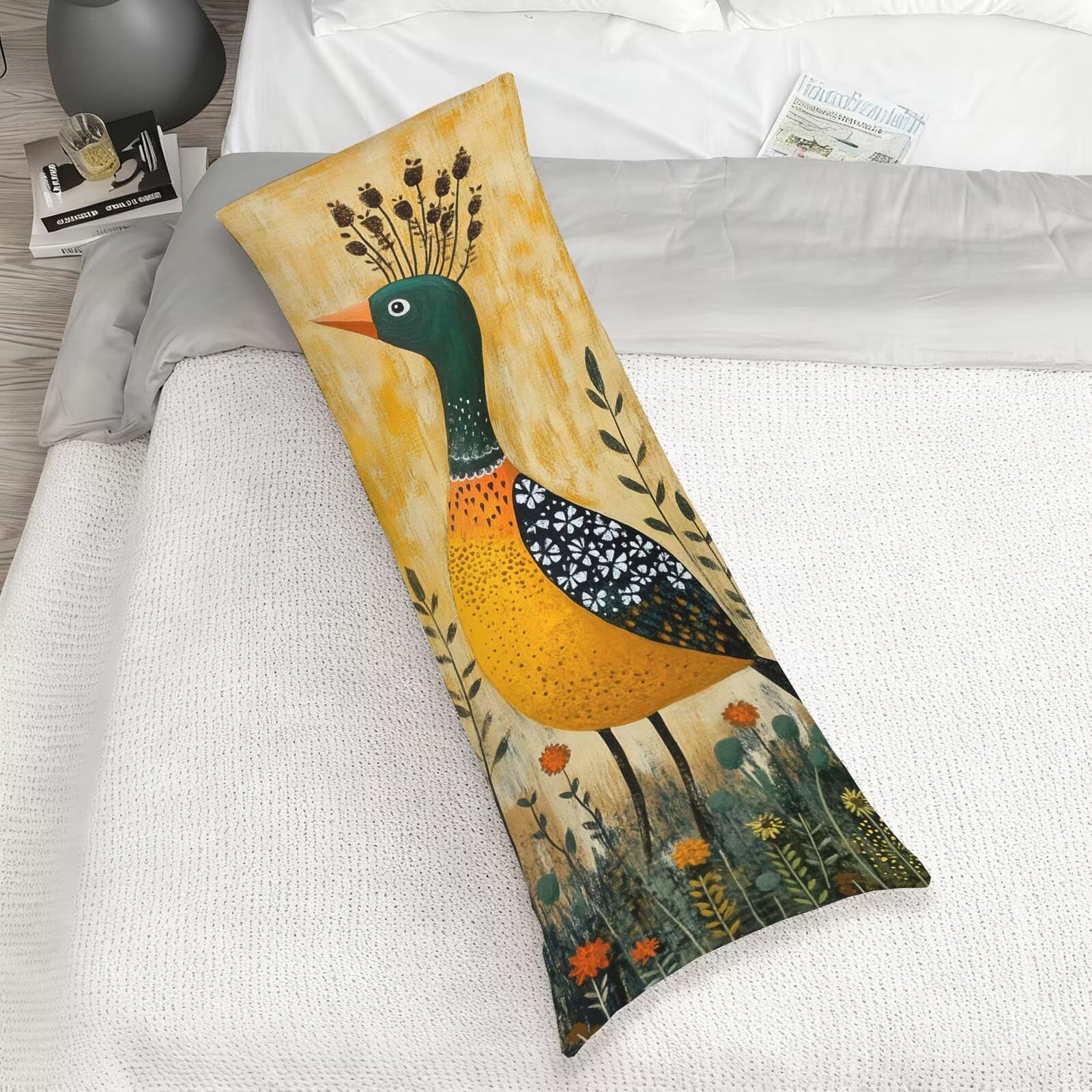 Poszewki na poduszki do łóżka 60 x 180 cm poszewki na poduszki kolor pomarańczowy poszewka na poduszkę łóżko zielona aksamitna poszewka na poduszkę na sofę, miękka oddychająca dwustronna poszewka na