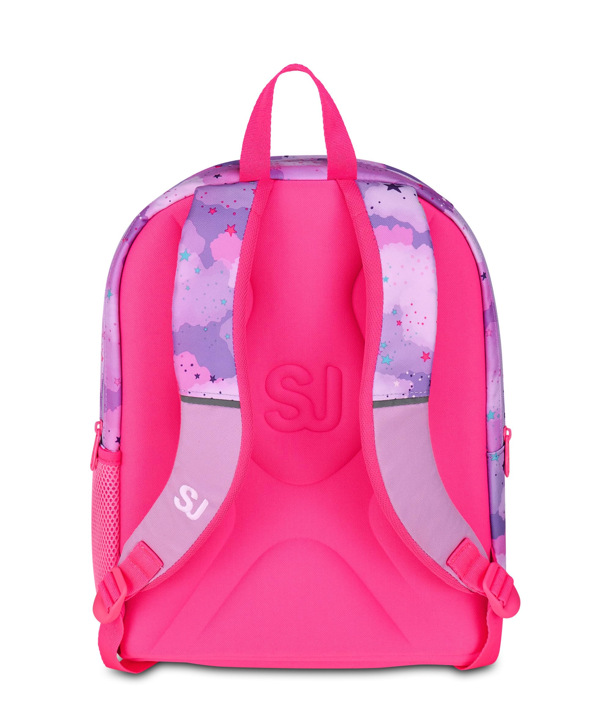SJ GANG STYLE JAM GANG Zaino Scuola Advanced, Fucsia, Maxi Ali Estraibili, Doppio Scomparto e Tasca per Borraccia, 29 L, Zaino Scuola Elementare, Zaino Bambina
