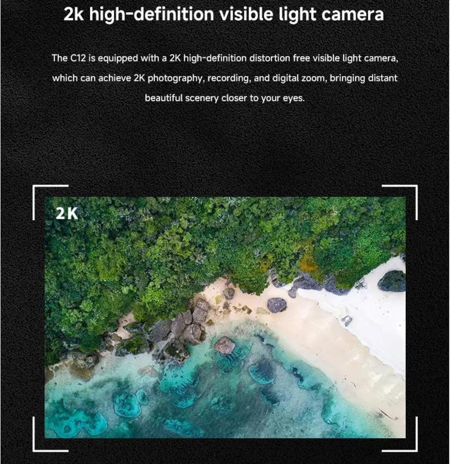 JeeFly Skydroid C12 Gimbal 3-Axis FPV Camera Gimbal PTZ with 2K HD 384×288 Thermal Imaging Dual Light Gimbal Dynamic Tracking Camera for Drones/Cars/Boats