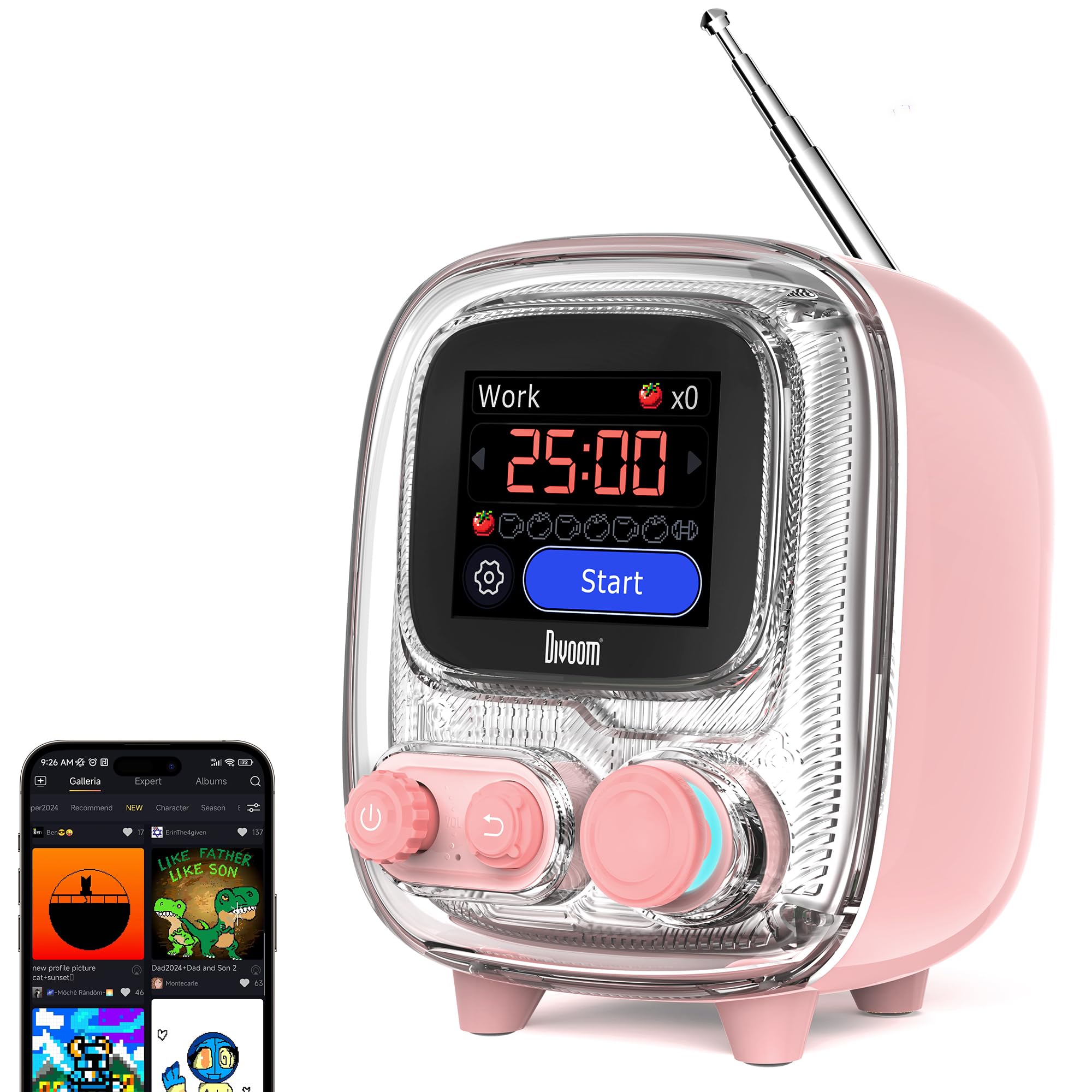 Amazon.com: Divoom Ditoo and Tiivoo-2,Pixel Art Bluetooth