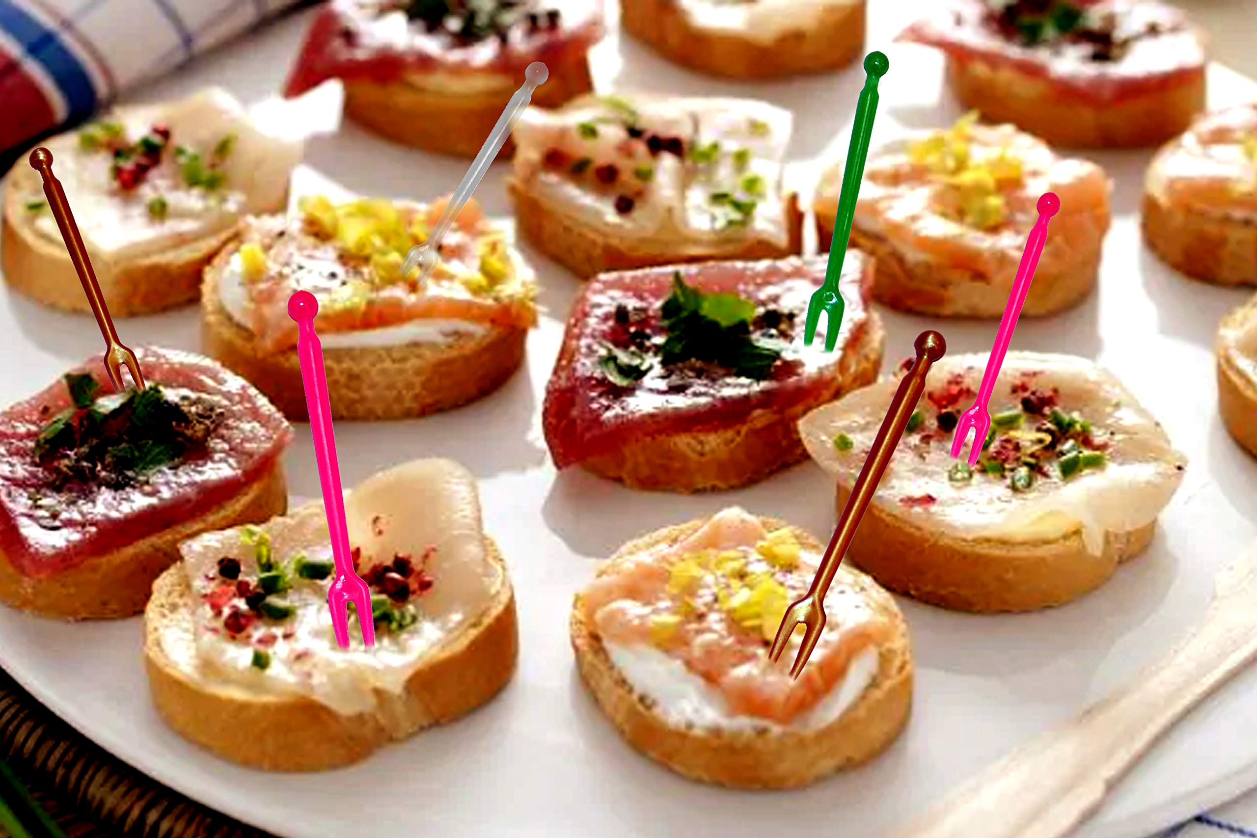 HYPERFORM - FORCHETTINE A 2 DUE PUNTE PER APERITIVO E PARTY 1000 pz