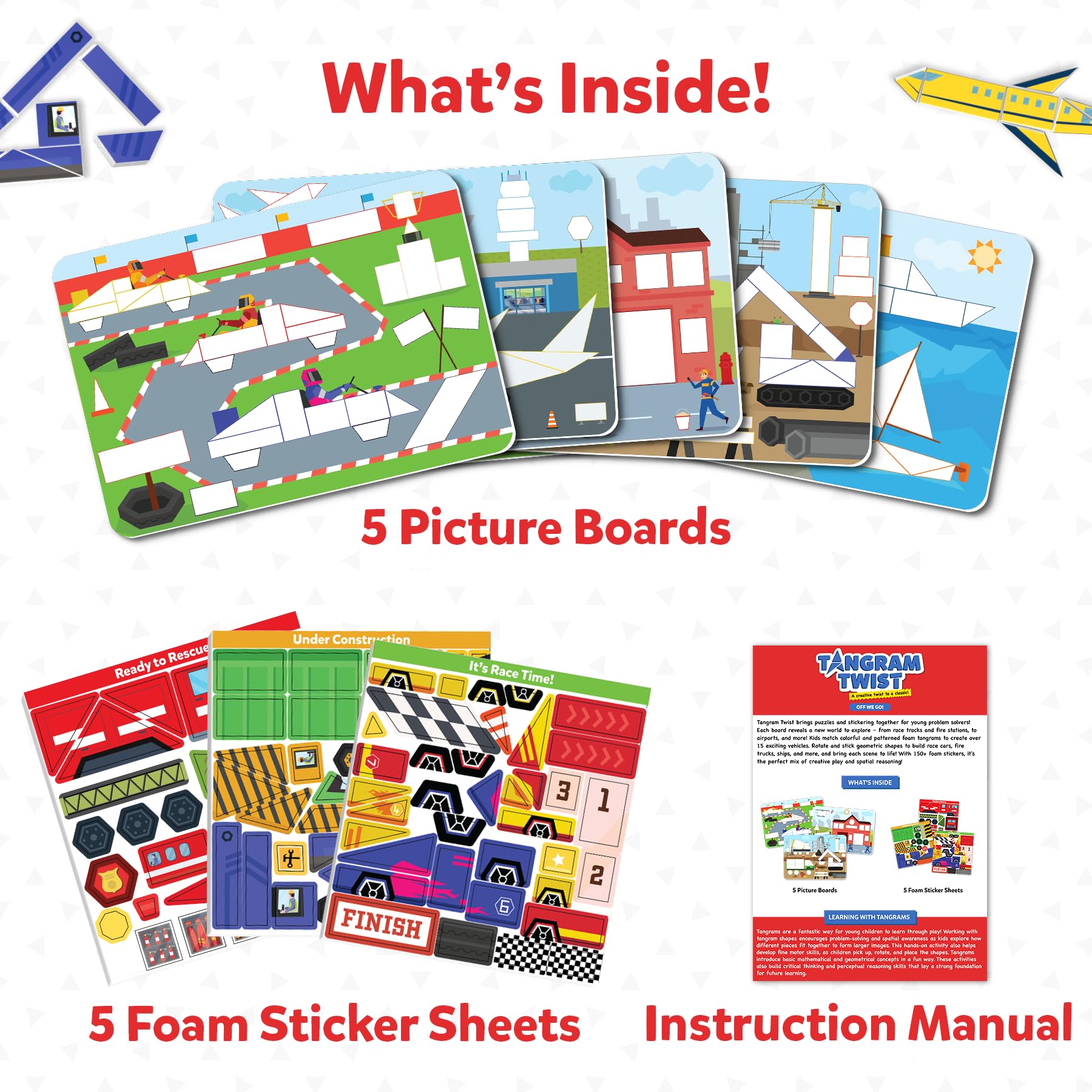 Amazon.com: Skillmatics Tangram Sticker Puzzles - Educational Art