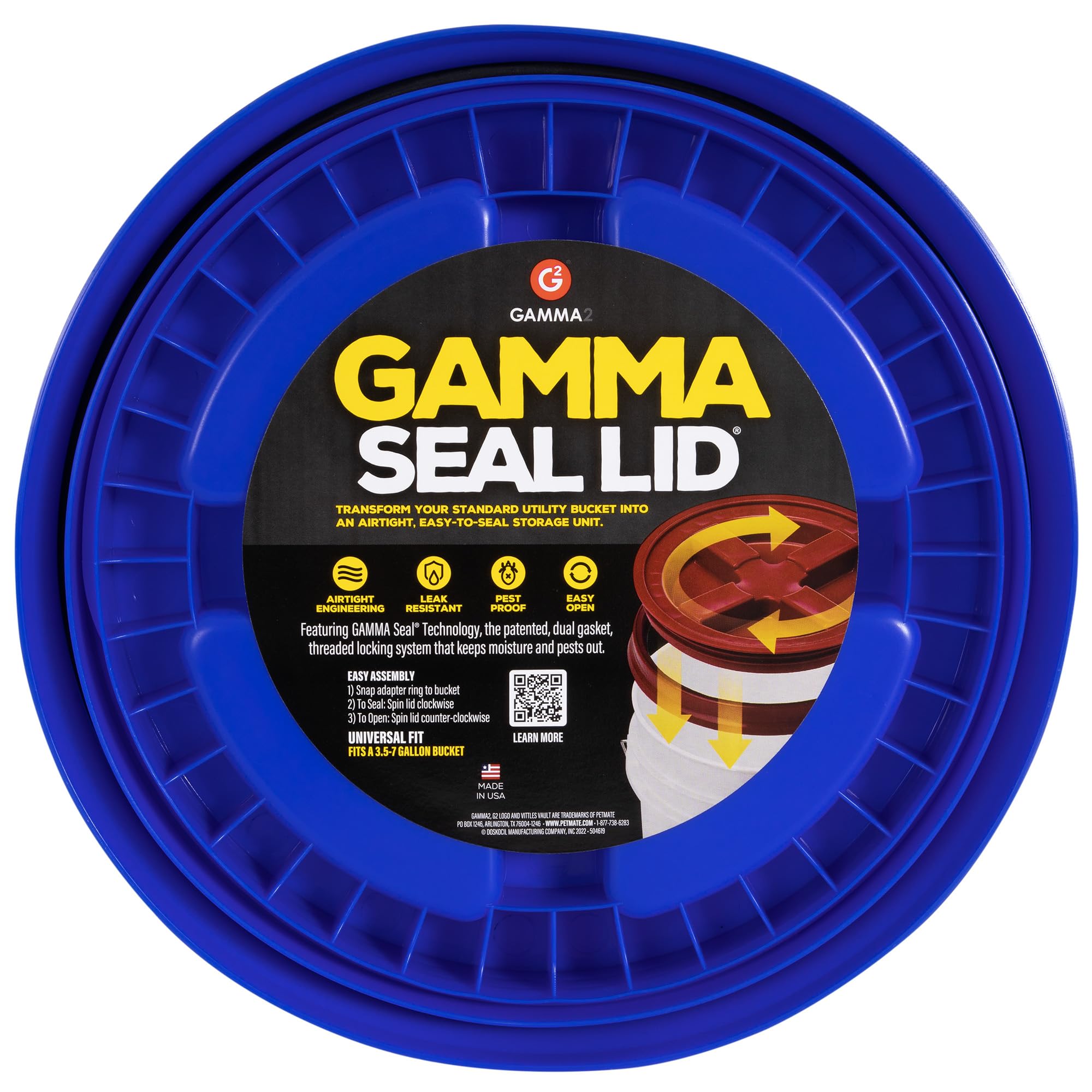 Gamma LID-BLUE Seal Lid, Blue