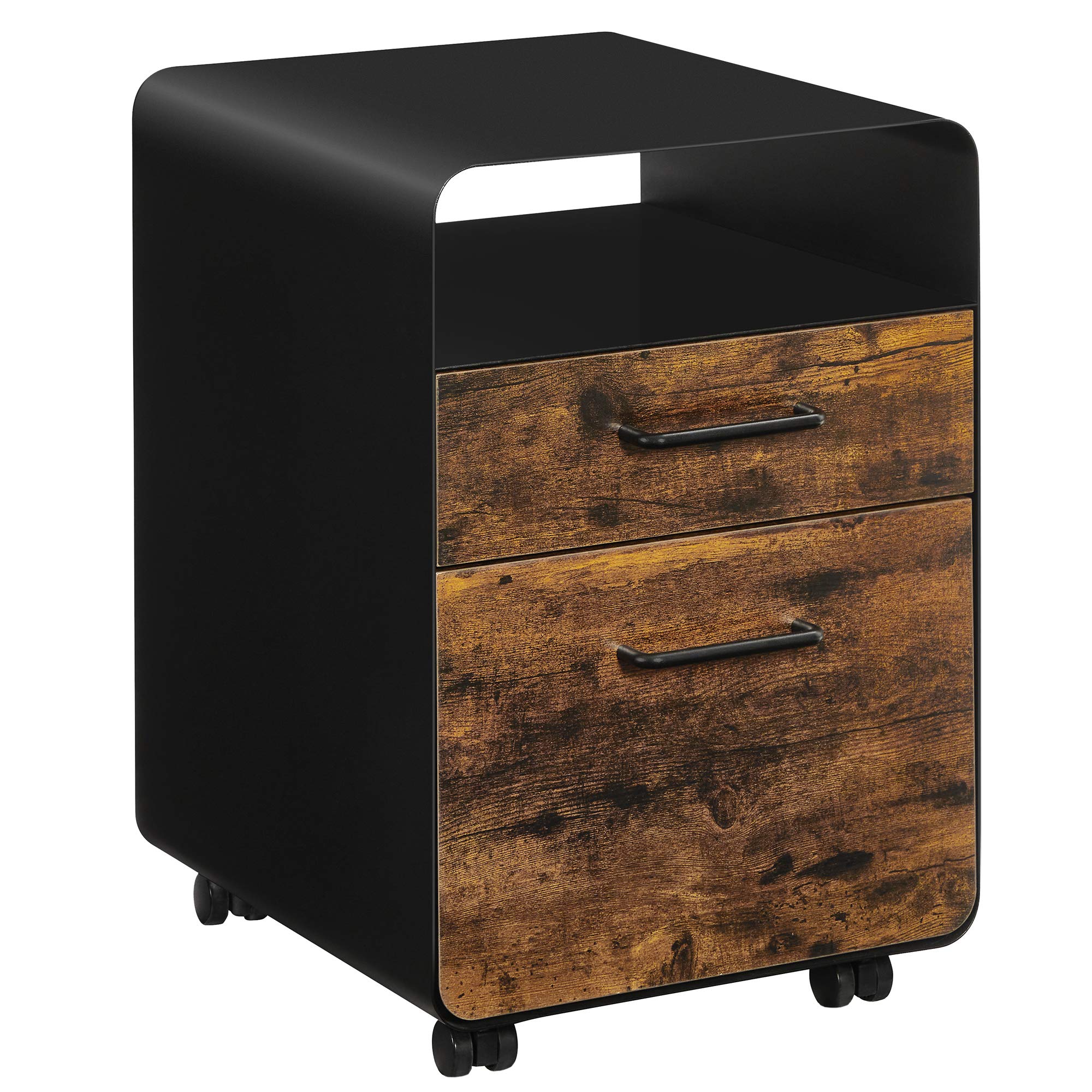 Buy SONGMICS File with 2 Drawers, Rolling Office File with Steel Frame, Open