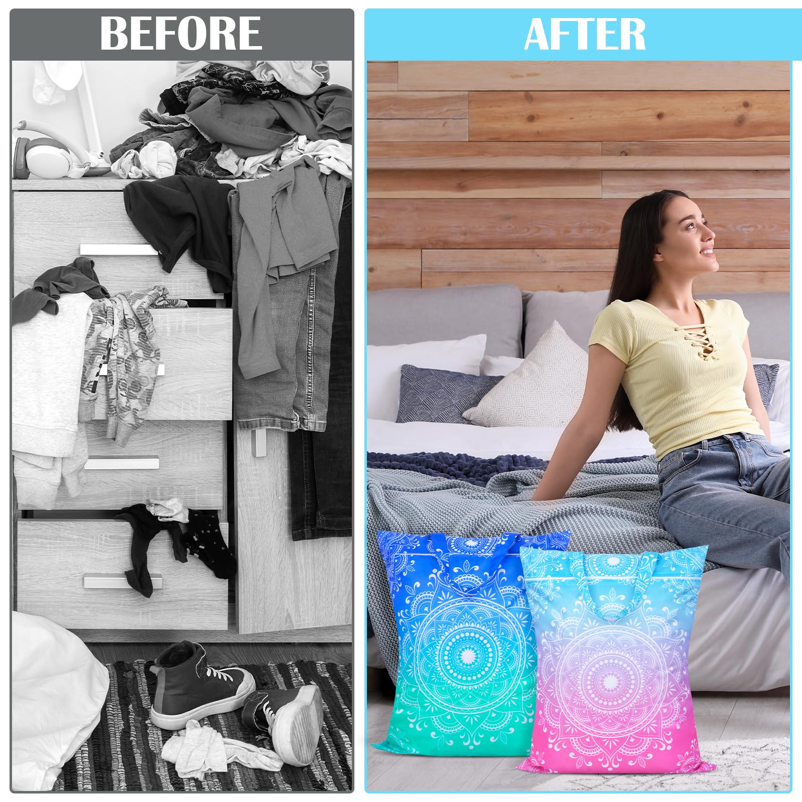 Luxiremi Sac étanche Et Réutilisable Pour Vêtements Humides