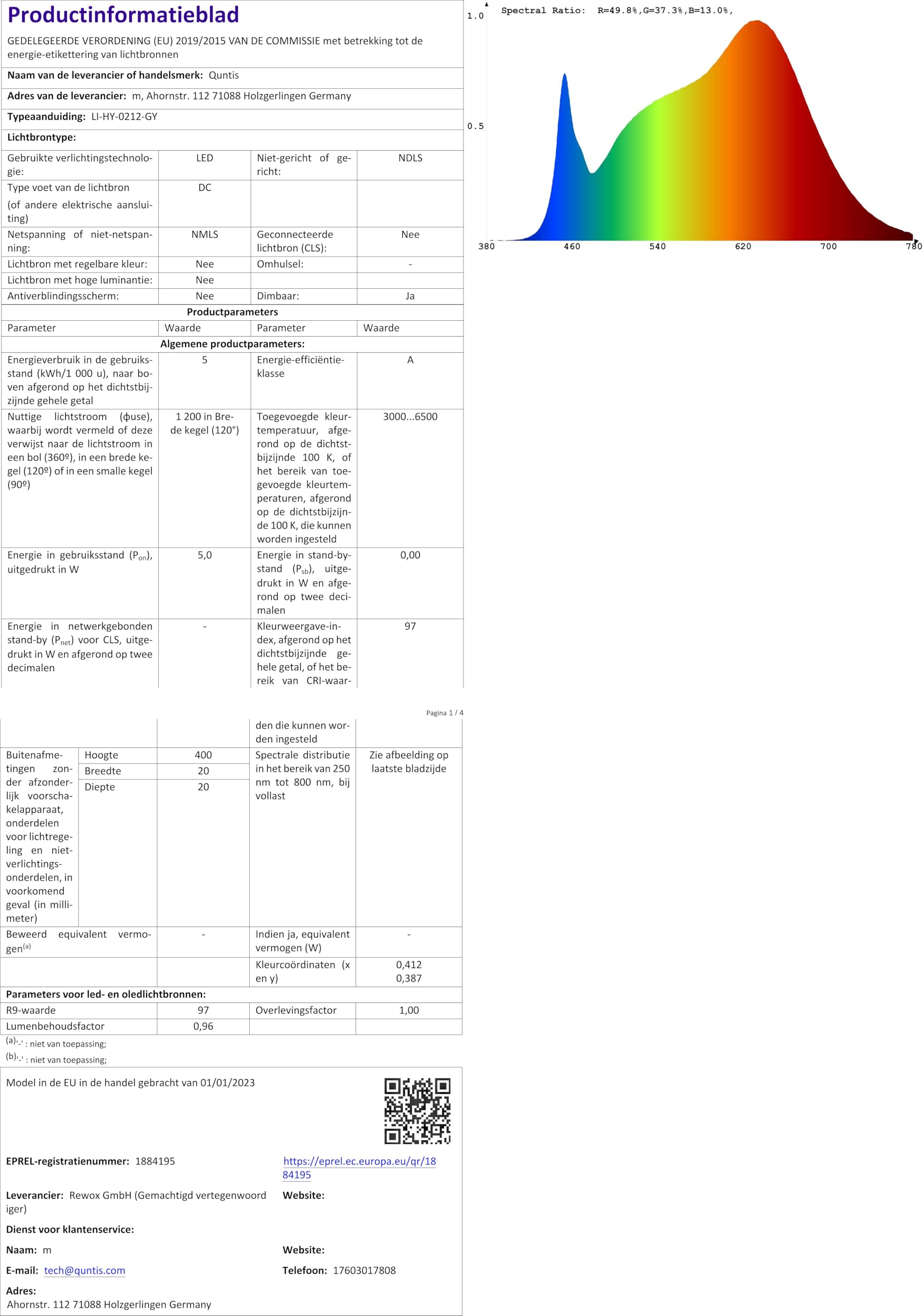 DIGITUS LED monitorverlichting met klembevestiging - Dimbaar - 5 helderheidsniveaus - Instelbare kleurtemperatuur - 250 lumen - Bureaulamp - Beeldschermlamp - Zwart