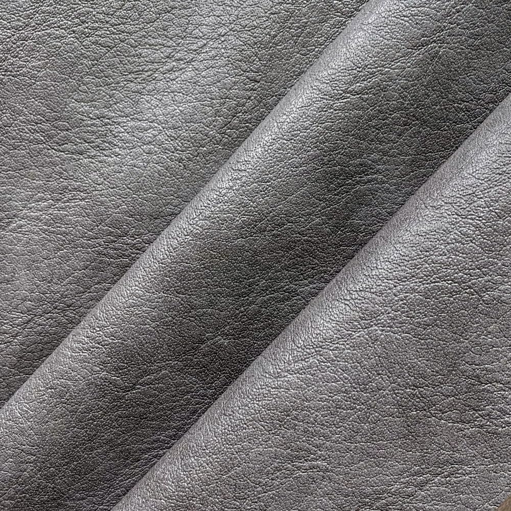 ONEART | Gray Faux Leather Fabric by Separated Yard, Marine Vinyl Fabric for Crafts, Soft Grain Upholstery Fabric, 36"x54"