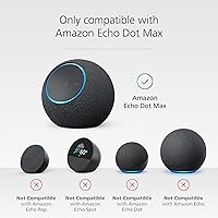 Vista 4 de Soporte con puertos de carga USB-C para Echo Dot Max, completamente nuevo, Made for Yaxa