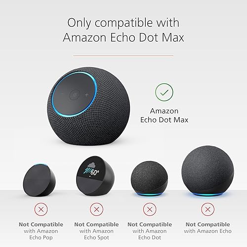Miniatura 4 de Soporte con puertos de carga USB-C para Echo Dot Max, completamente nuevo, Made for Yaxa