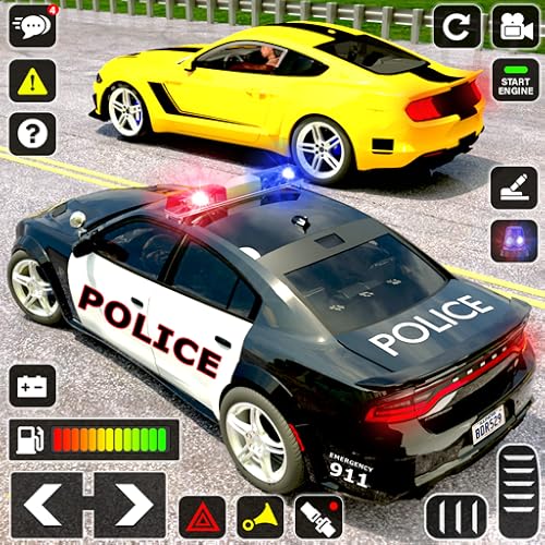 Police Car Chase Game - Police Car Racing Game - Police Car Driving Simulator - Gangster Auto Theft Game 2023 - Real Auto Gangster Game | Crime City Cops Vs Robbers | Miami Gangster Grand Town Theft