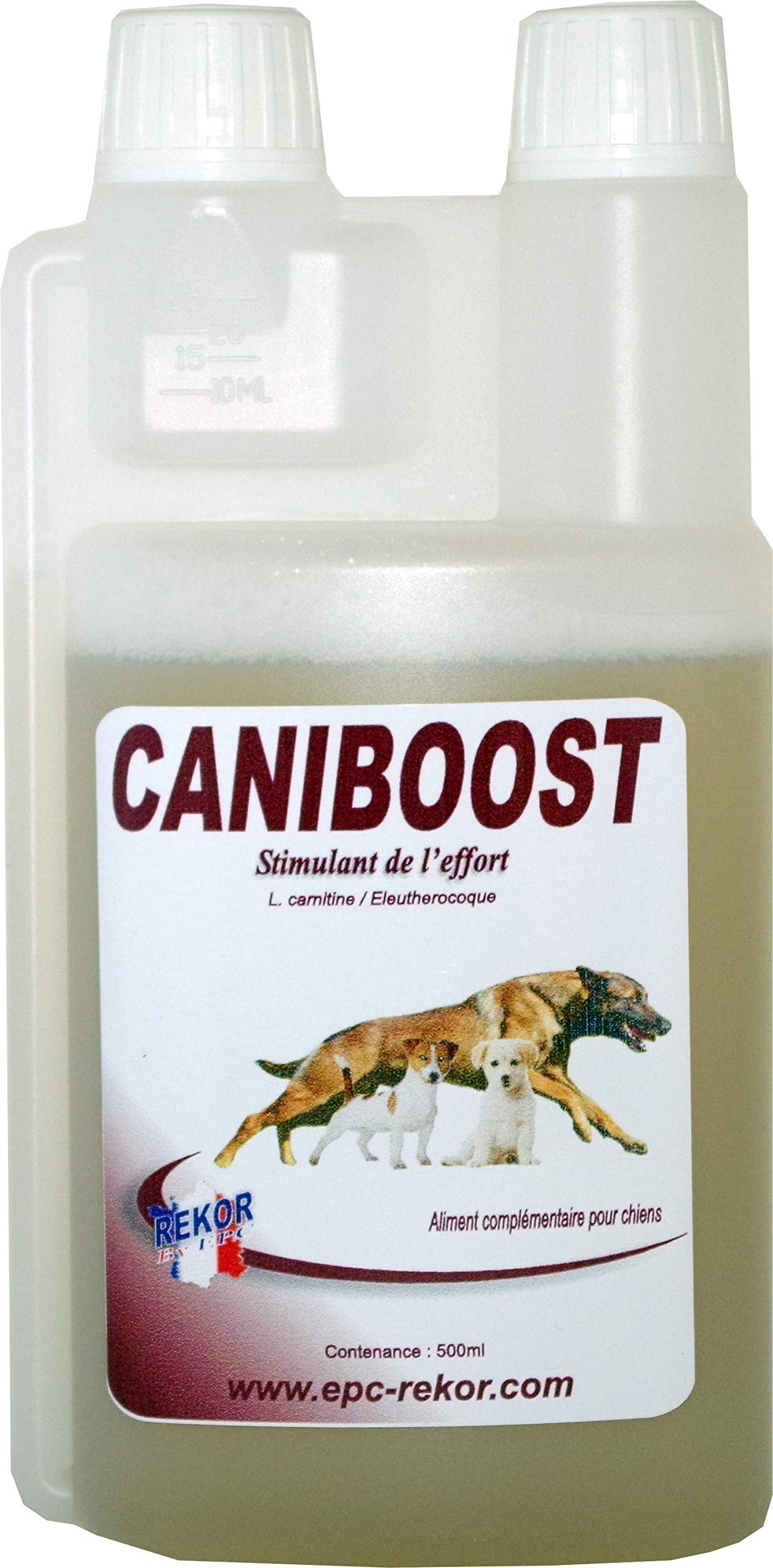 Rekor Caniboost 250 ML évite la fatigue et aide le chien fatigué à récupérer