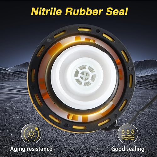 Miniatura 4 de Tapa de gasolina amarilla E85, tapa de llenado de depósito de combustible, compatible con Chevrolet Express Silverado Tahoe GMC Savana Sierra Yukon