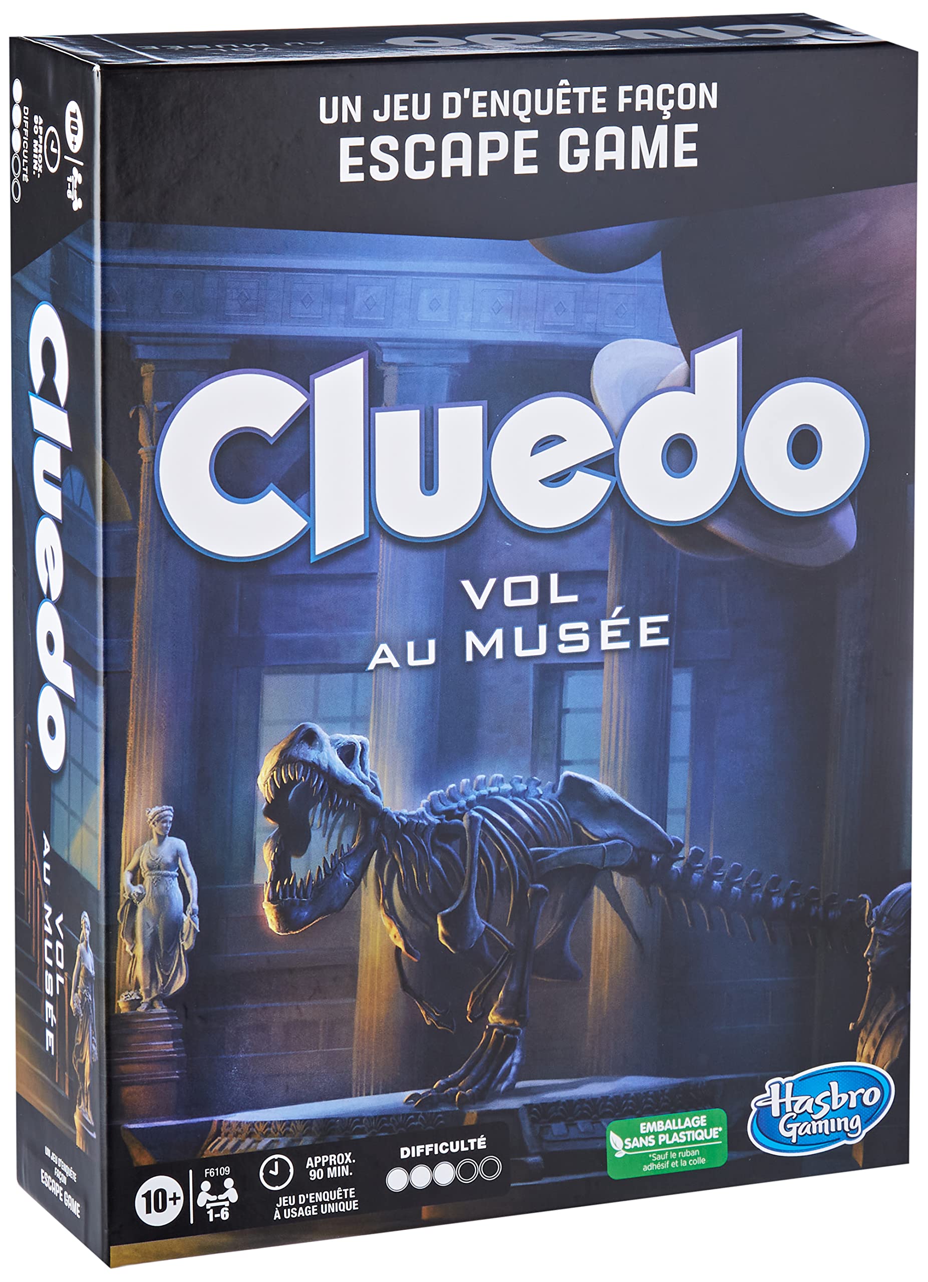Cluedo Escape Vol au musée - jeu d'enquete façon Escape Game - jeu de plateau coopératif familial - a partir de 10 ans