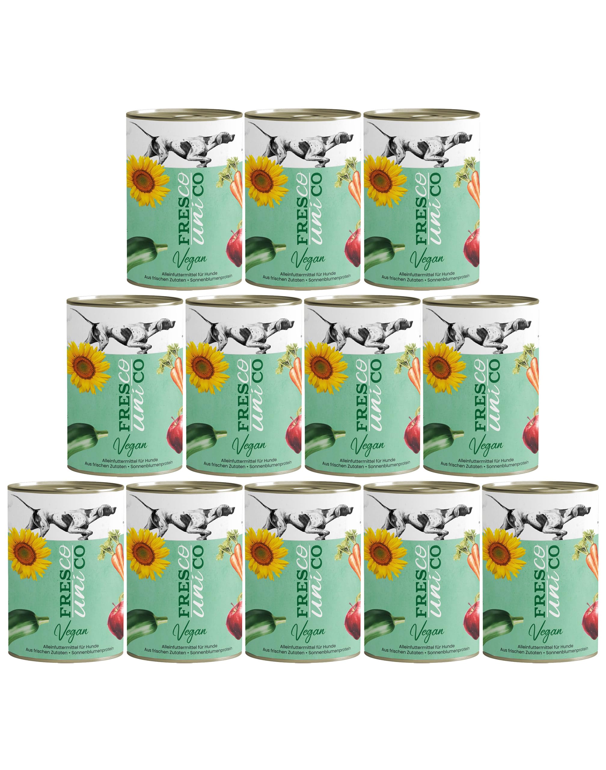 FRESCO Dog Unico Vegan Hundefutter Nass 6 x 400g | Hochverträglich & gesund