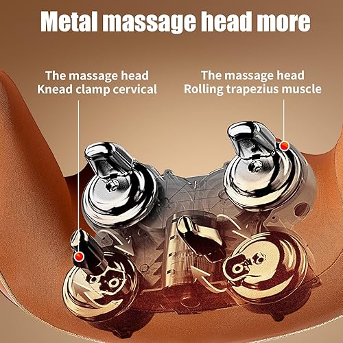 Miniatura 4 de Masajeador de cuello Shiatsu Heat Inalámbrico Dersuma Cojín de masaje cervical recargable con nodos desmontables - Max 122.0 F