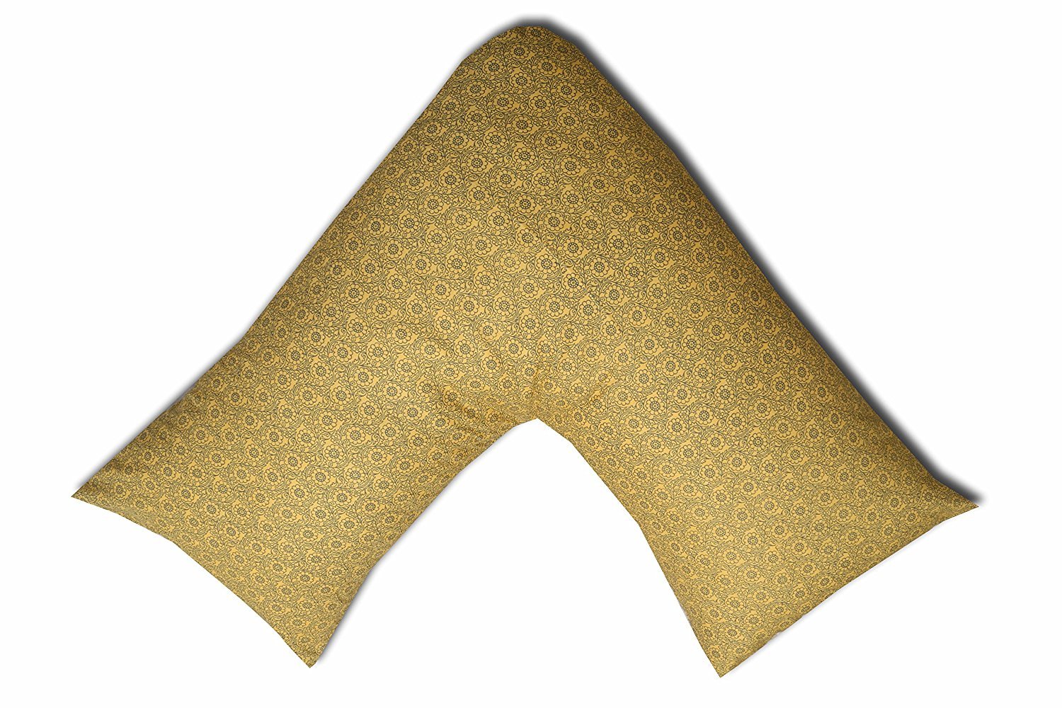 GMTEXTILES Pure 100% Egyptian Cotton Printed and & None Allergenic,V Shaped Orthopaedic/Pregnancy/Nursing Pillowcase (Pattern 2) โ image 1