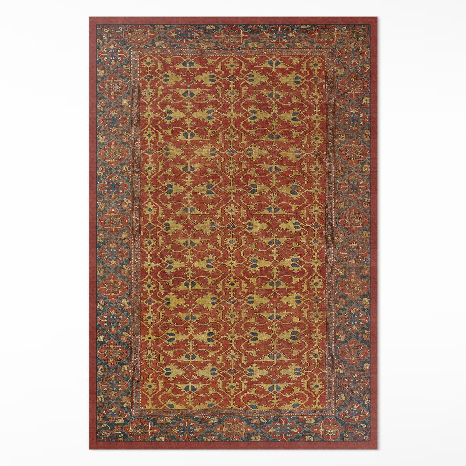 Tapis PVC antidécoloration 80x120 cm résistant pour salon et chambre