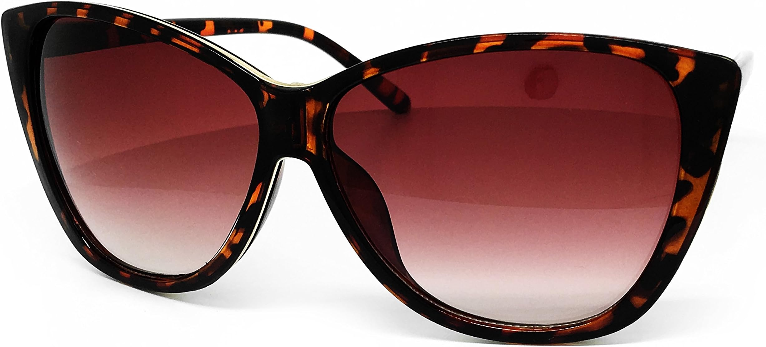 O2 eyewear54099 Premium Oversize XL Wraparound Tint Cats eye Fashion Sunglasses (CATS EYE, BROWN)