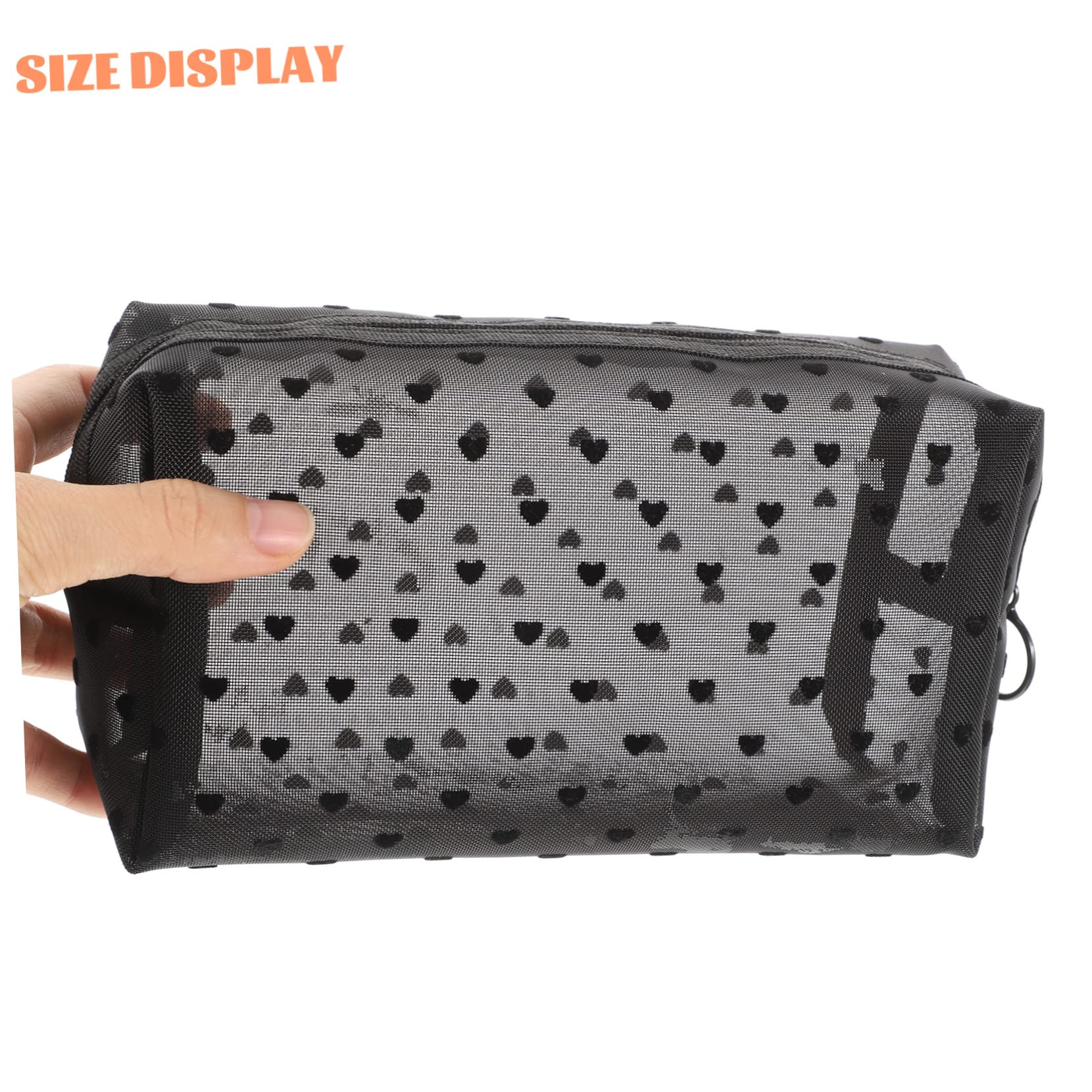 FOMIYES 15piezas Bolsa De Maquillaje Portátil Organizador De Viaje para Cosméticos y Artículos De Tocador Diseño Transparente y Ligero para Mujeres y Niñas