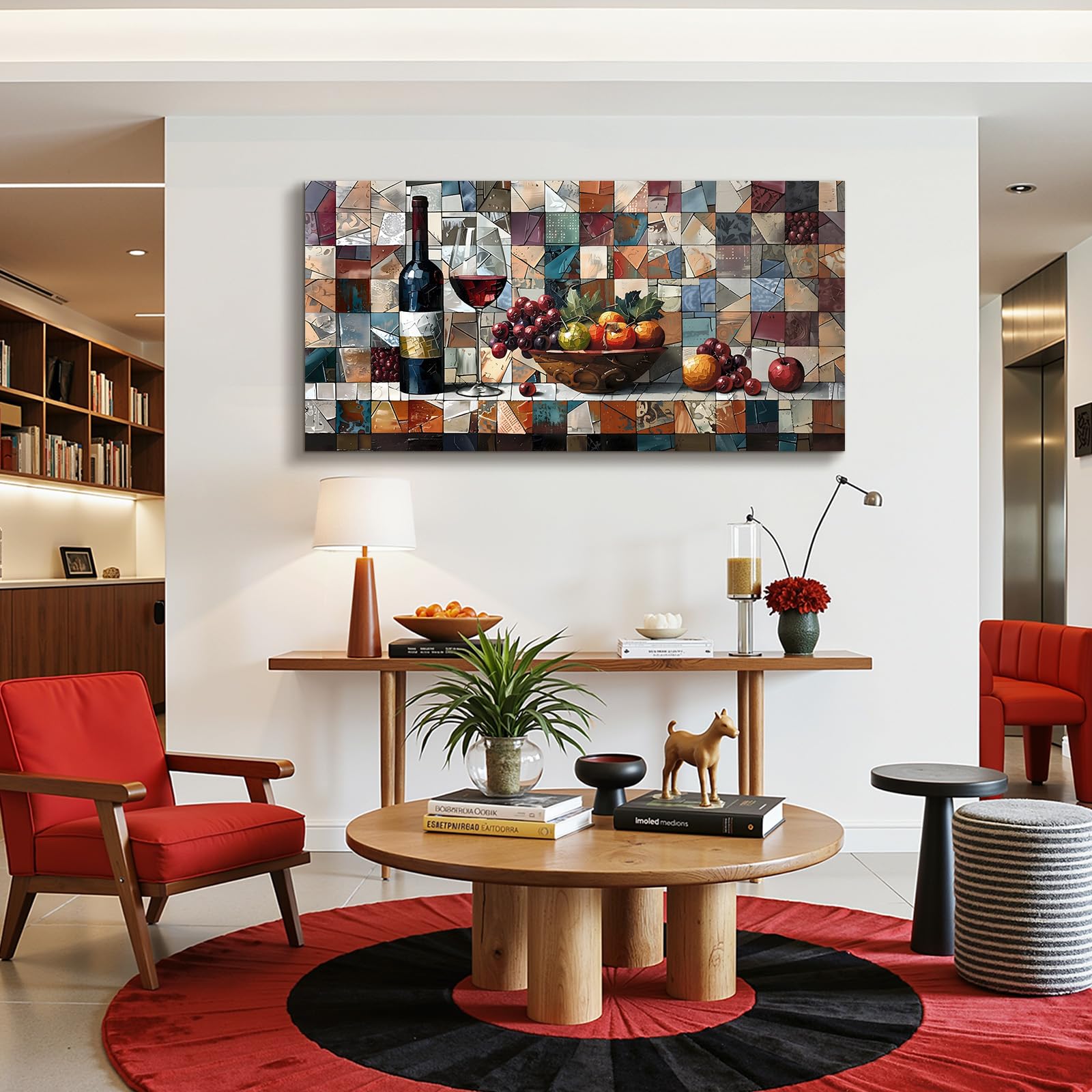 hyidecorart Moderno Cuadros Decoracion Salon Cocina Dormitorios 59x119 cm | Motivo Artístico, Impresión HD, Fácil de Colgar, Gran Formato, Decoración Mural Armoniosa, Regalo, Montaje Rápido