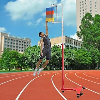 Vertical Jump Measure Equipment with Wheels, School High Jump Training Tester, Physical Training Leap Tester, Basketball Jumping Ability Tester