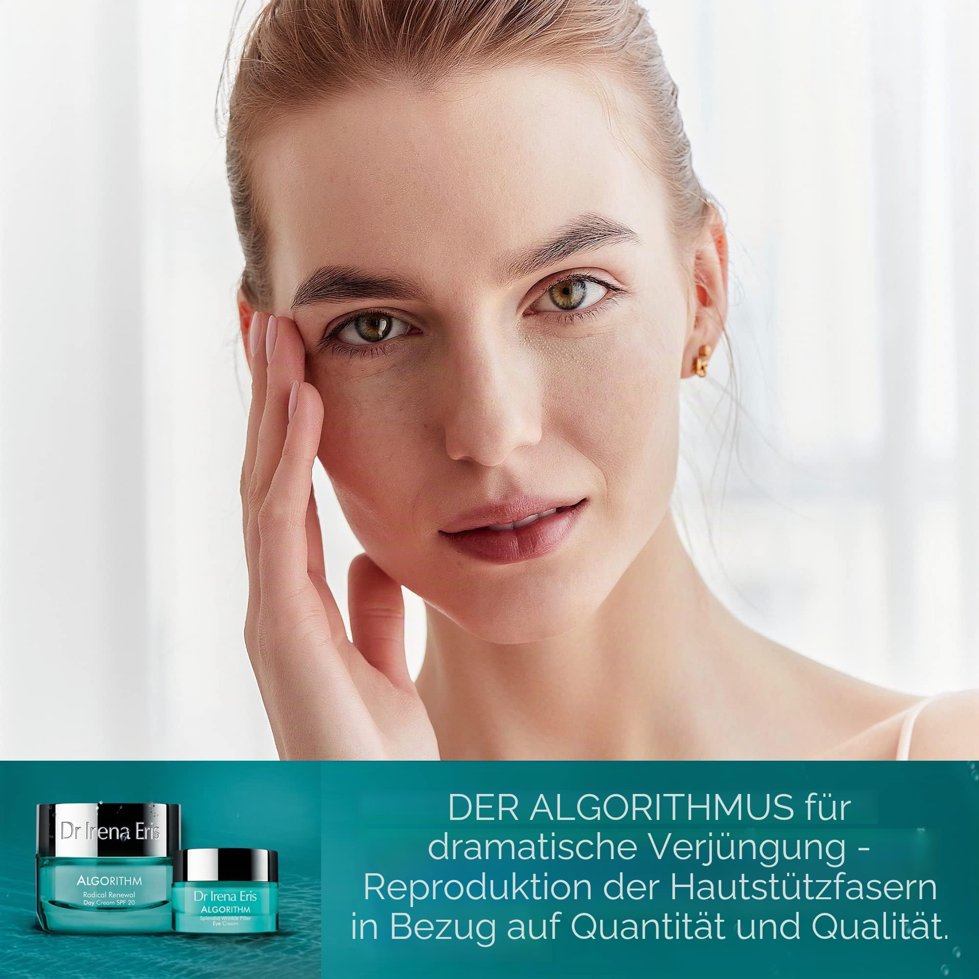 Dr Irena Eris - Algorithm Radical Renewal Tagescreme mit LSF 20, Gesicht Creme für Verbesserte Elastizität und Festigkeit, Anti Falten Creme Basis von Rotalgen und Meeresmineralien - 50 ml