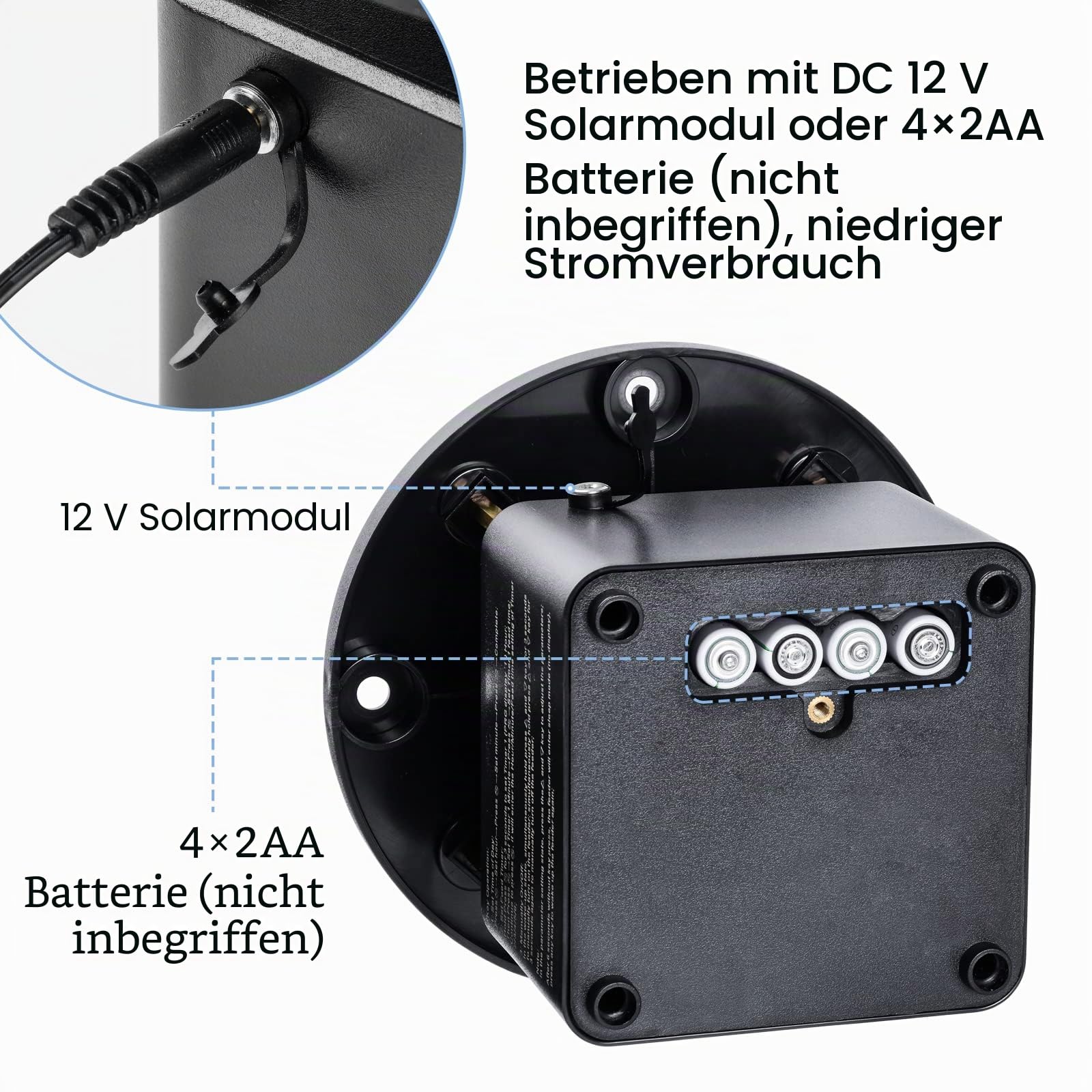 Briidea Deer Feeder Timer Kit mit programmierbarem digitalem Timer, Metalldrehplatte, verstellbare Halterung, Schwarz