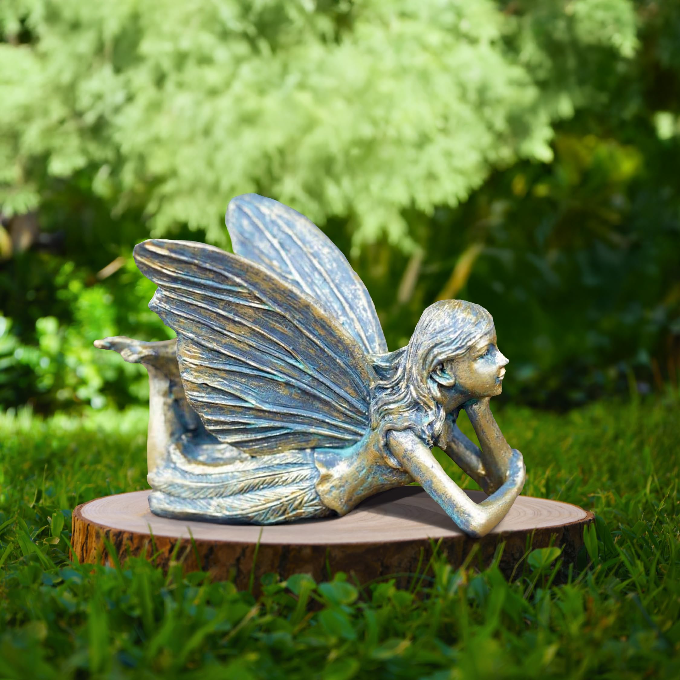 Garden Mile Women's Multicolor Resin Fairy Garden Ornaments Outdoor Unusual Outdoor Ornaments Fairy Decorations Weatherproof Fairies Figurines Ornaments Amazing Gardening Gifts For Men