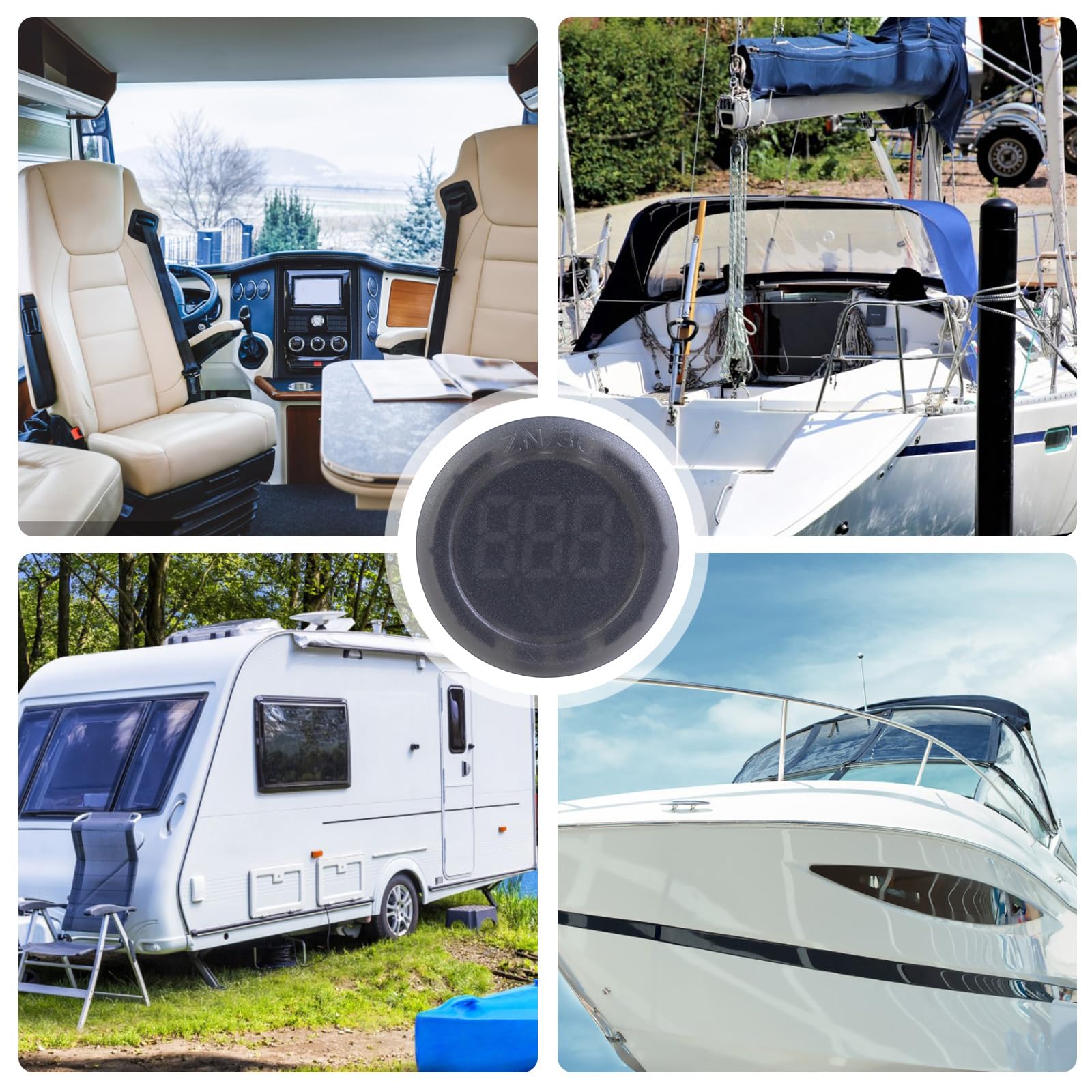 6Pieces DC4-100V 3-Digit LED Voltmeter with Reverse Polarity Protectiven Suitable for Automotive Industrial Applications