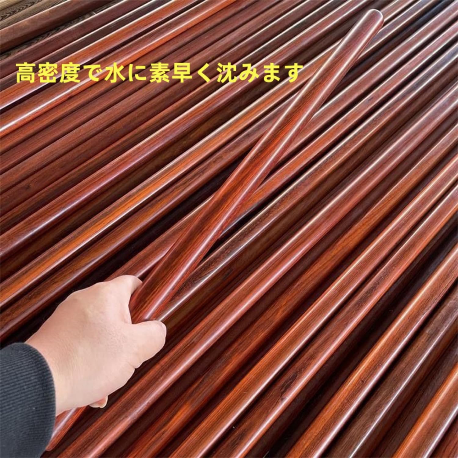 鍛錬棒 如意棒 棍棒 太極拳棒 木棒 丸棒 トンファー 小葉紫檀木製 重い感じ 直径3cm 耐久性 丈夫 滑らかで繊細な表面 オール