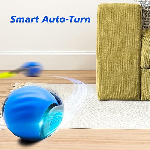 Miniatura 6 de Juguete interactivo para gatos de interior, pelota rápida con cola, bolas de gato móviles automáticas para gatos adultos aburridos de interior,