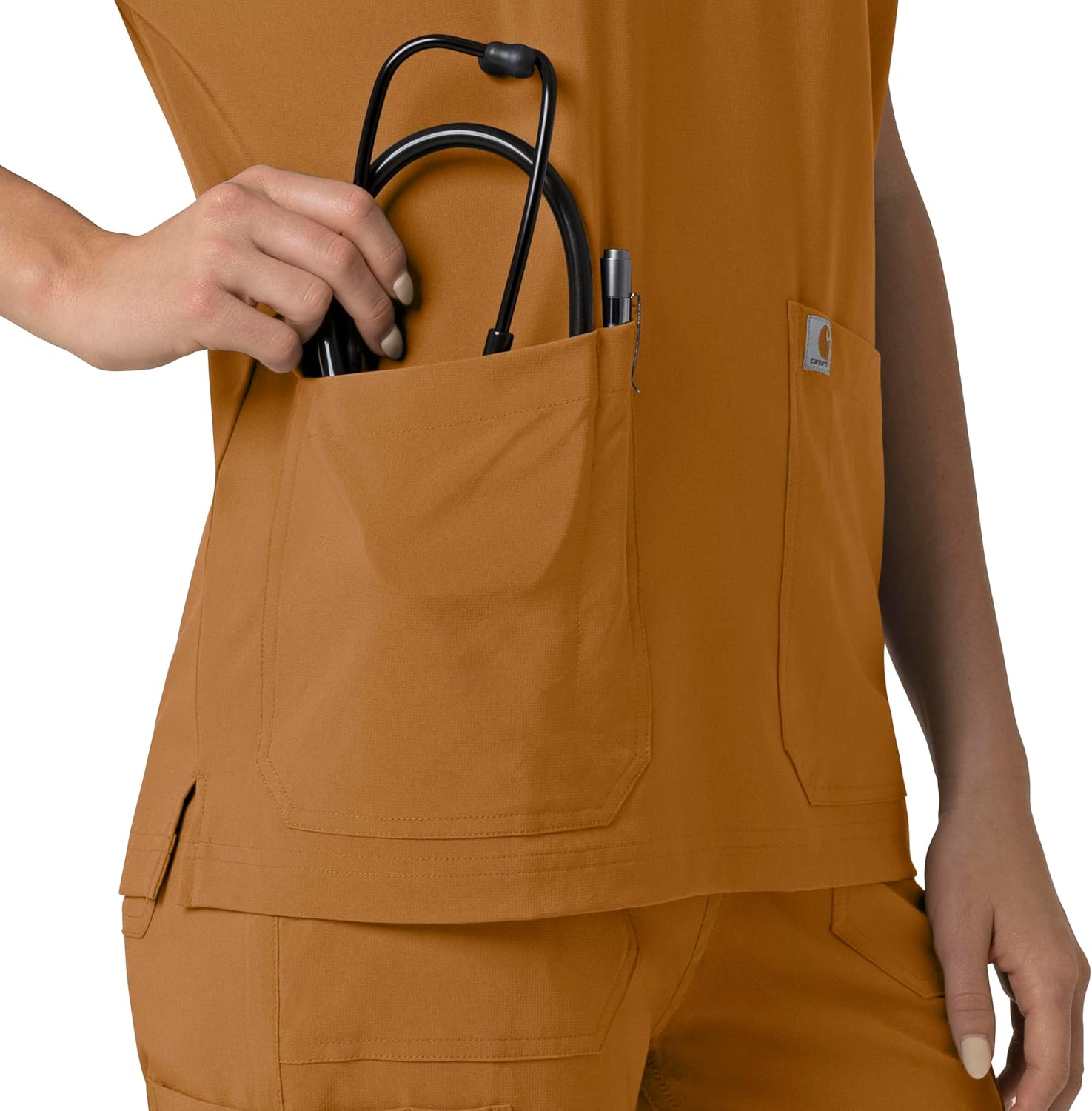 Carhartt Scrubs C13110 Women's Force® Cross-Flex Modern Fit Oversized V - Image 8