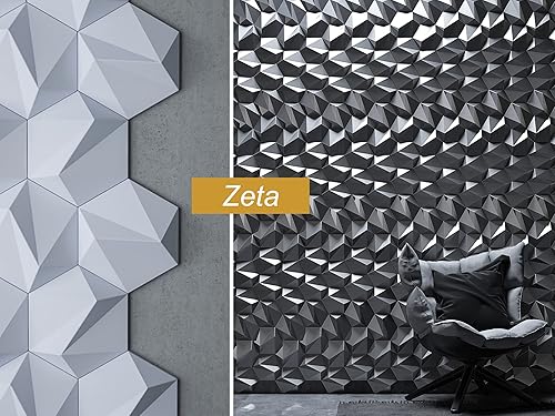 Miniatura 6 de Caja de muestras de sistemas de paneles de pared 3D, 4 azulejos Mabel, 3 Norm, 2 Penta, 3 modelos Zeta (todos los modelos)