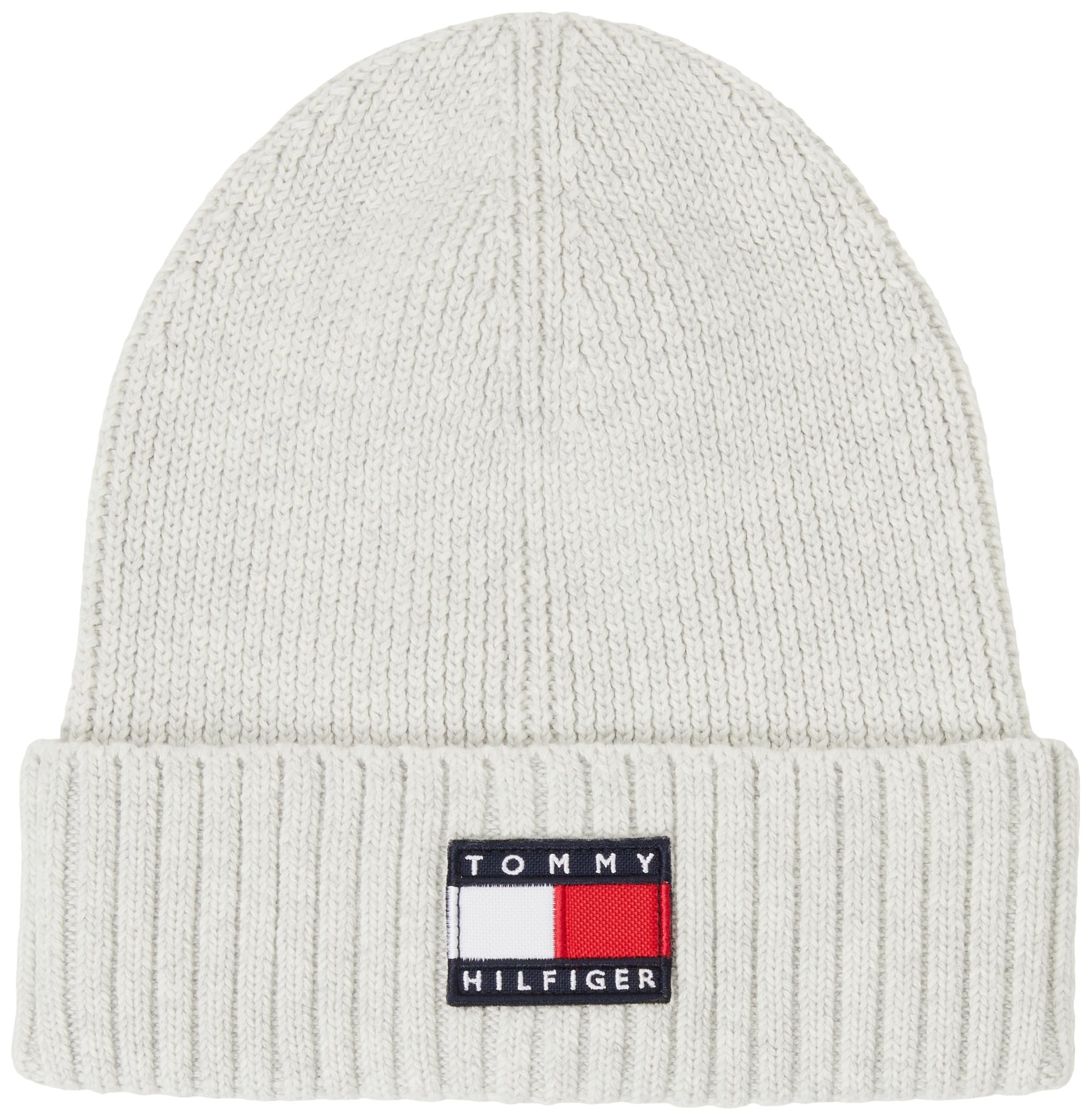 Tommy Hilfiger Kids Gender Inclusive Heritage Flag Beanie KA0KA00031 Grey (Light Grey Heather) L-XL