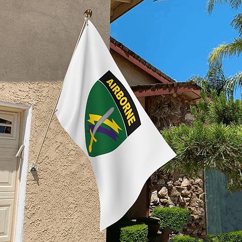 Miniatura 7 de Bandera de Insignia de Comando de Asuntos Civiles y Operaciones Psicológicas de 2 x 3 pies, poliéster de doble cara para exteriores, bandera