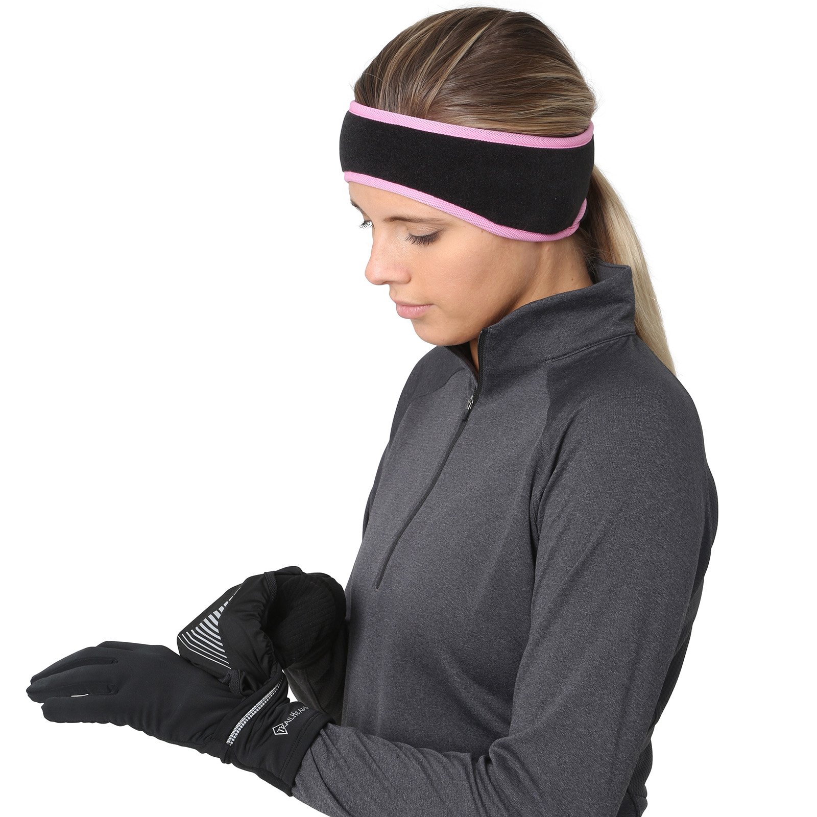 Trailheadswomens Ponytail Headband Fleece Earband Winter Running