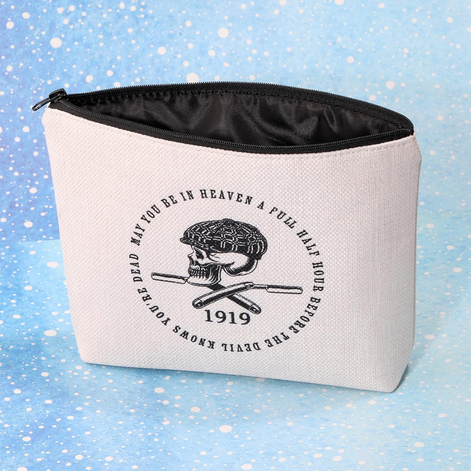 G2TUP Peaky Merchandise Inspired Travel Makeup Bag 1920s Crime Drama TV Series Cosmetic Bag for Fans (1920s TV Series Cosmetic Bag)