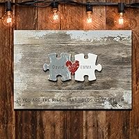 Vista 8 de CSWMZQZY Cartel de calle personalizado y 5 fotos de collage impreso en lienzo, nombre y fecha personalizados de Crossroads, regalo para la mejor