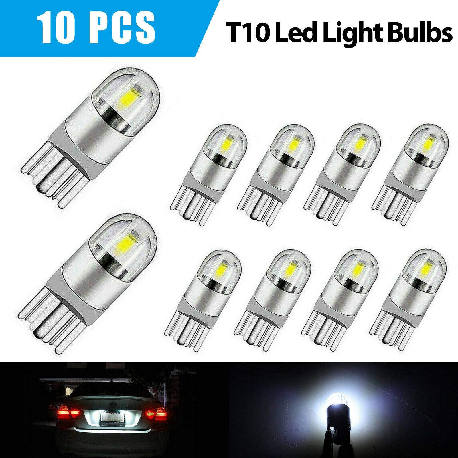 10 . 6000K Canbus T10 168194 W5W licencja domowa boczna żarówka LED biała