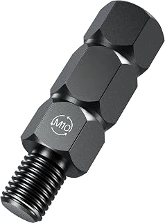 Kaedear(カエディア) バイク ミラーアダプター 変換アダプター 六角14mm ミラー KDR-H1-M10L5 (M10逆/高さ37mm) | 高さ調整 逆ネジ 高さ37mm ステンレス鋼