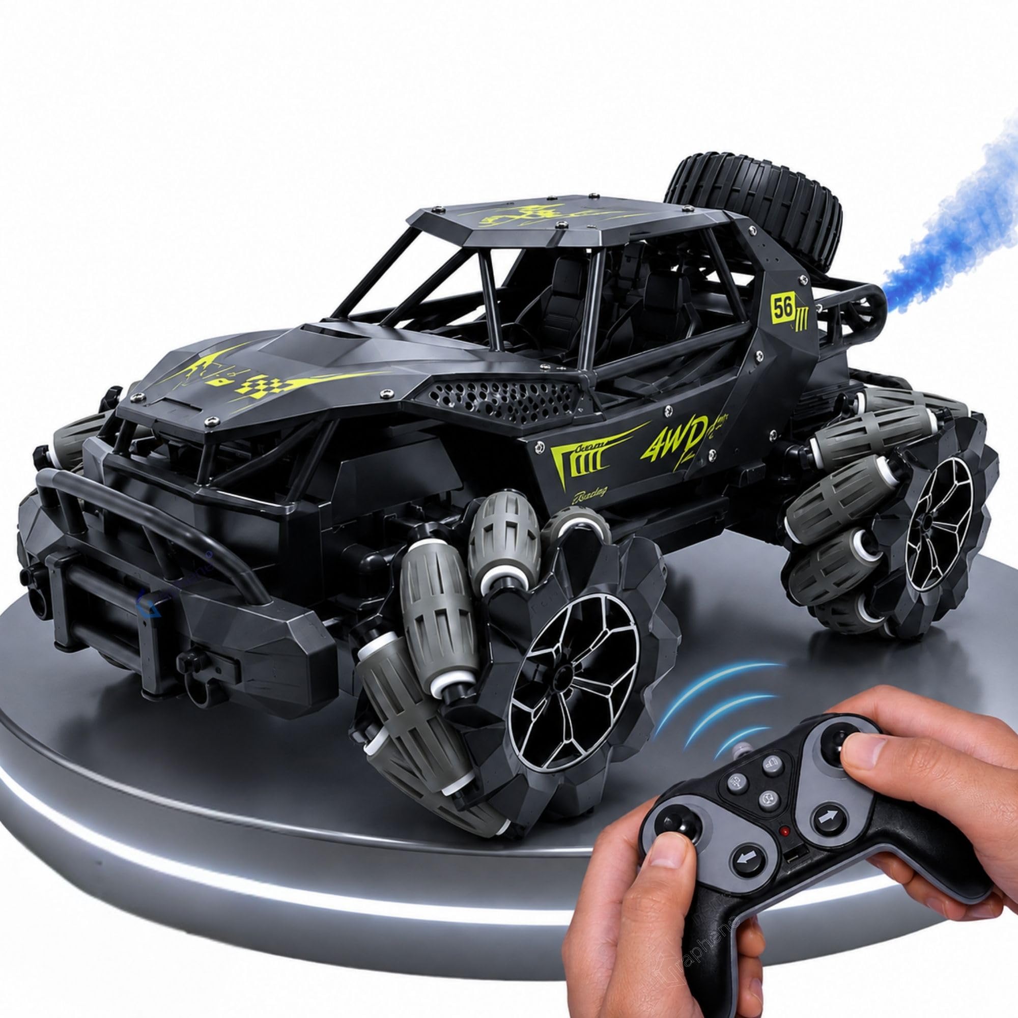 Graphene RC Drift Car - 360° Rotation & Smoke Effects -18