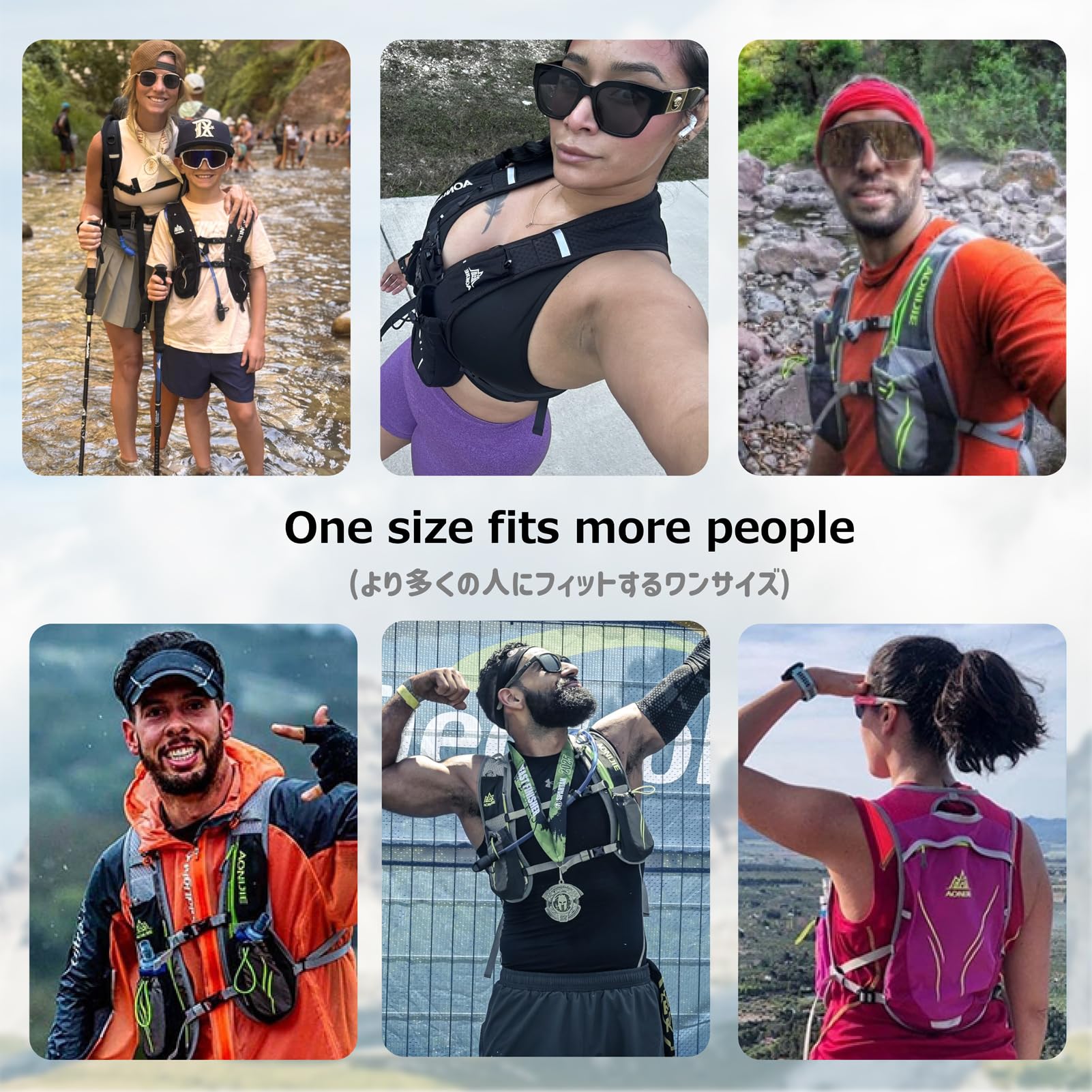Azarxis Trinkrucksack 5L / 5.5L, Ultraleichter Laufrucksack, Trailrunning Rucksack, Hydrationspack für Laufen, Joggen, Wandern, Marathon
