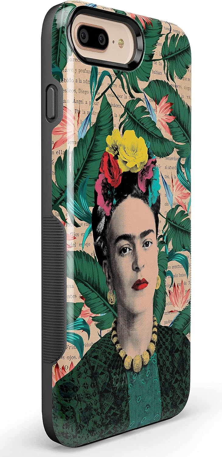 Casely iPhone 6/7/8 Plus Case | Find Your Muse | Frida Kahlo Portrait | Bold Protective Design