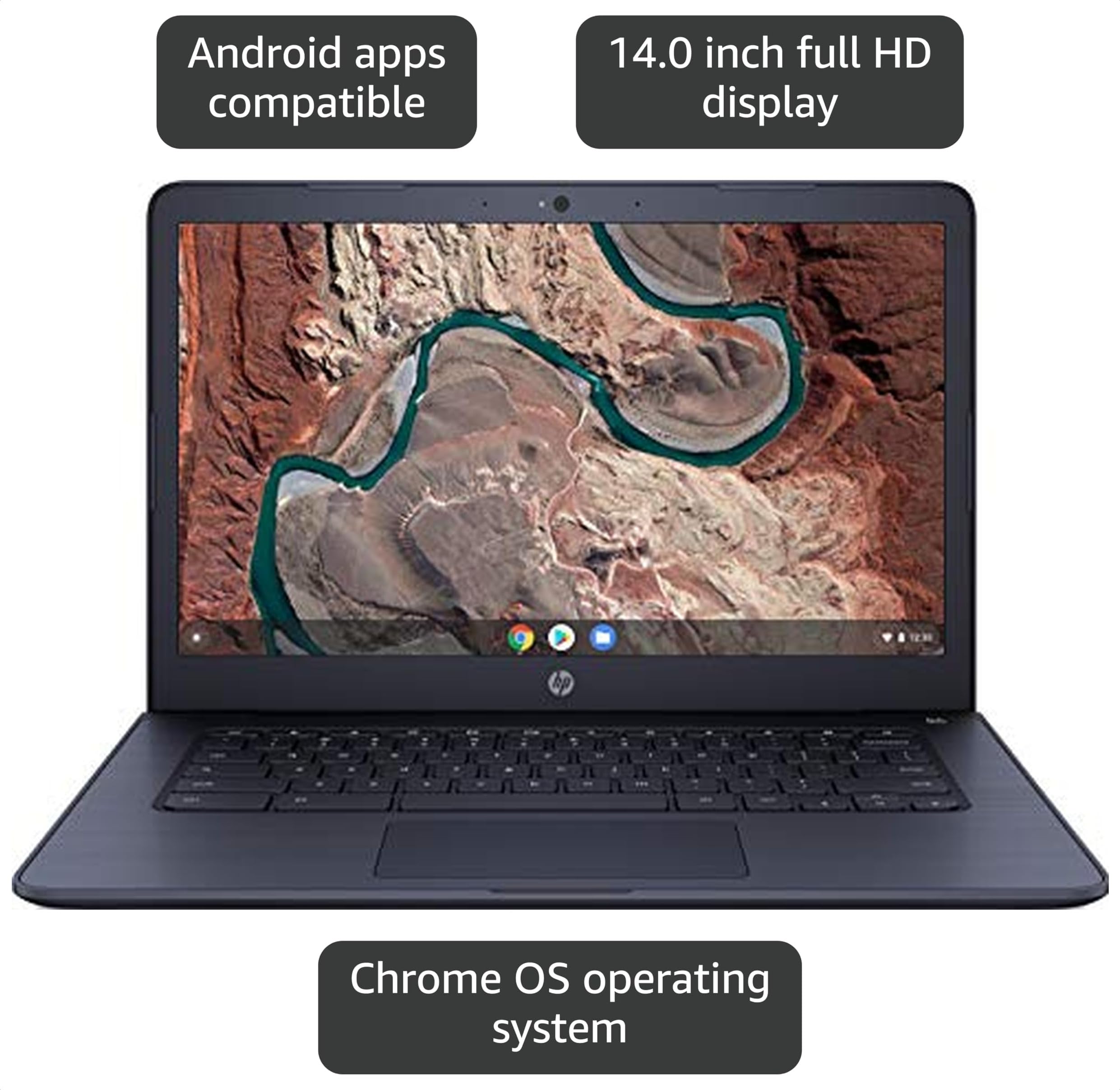 Amazon.com: HP Chromebook 14-inch Laptop with 180-Degree Hinge