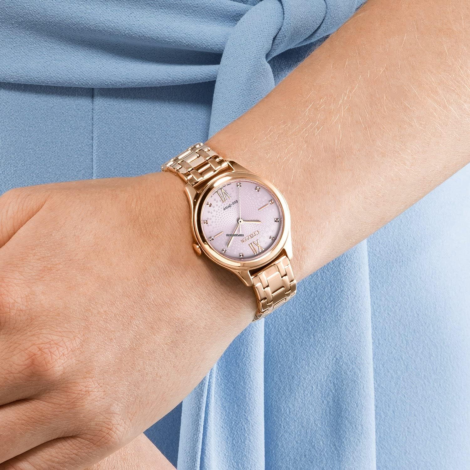 Citizen Orologio analogico da donna Eco-Drive con cinturino in acciaio inox Citizen Orologio analogico da donna Eco-Drive con cinturino in acciaio inox