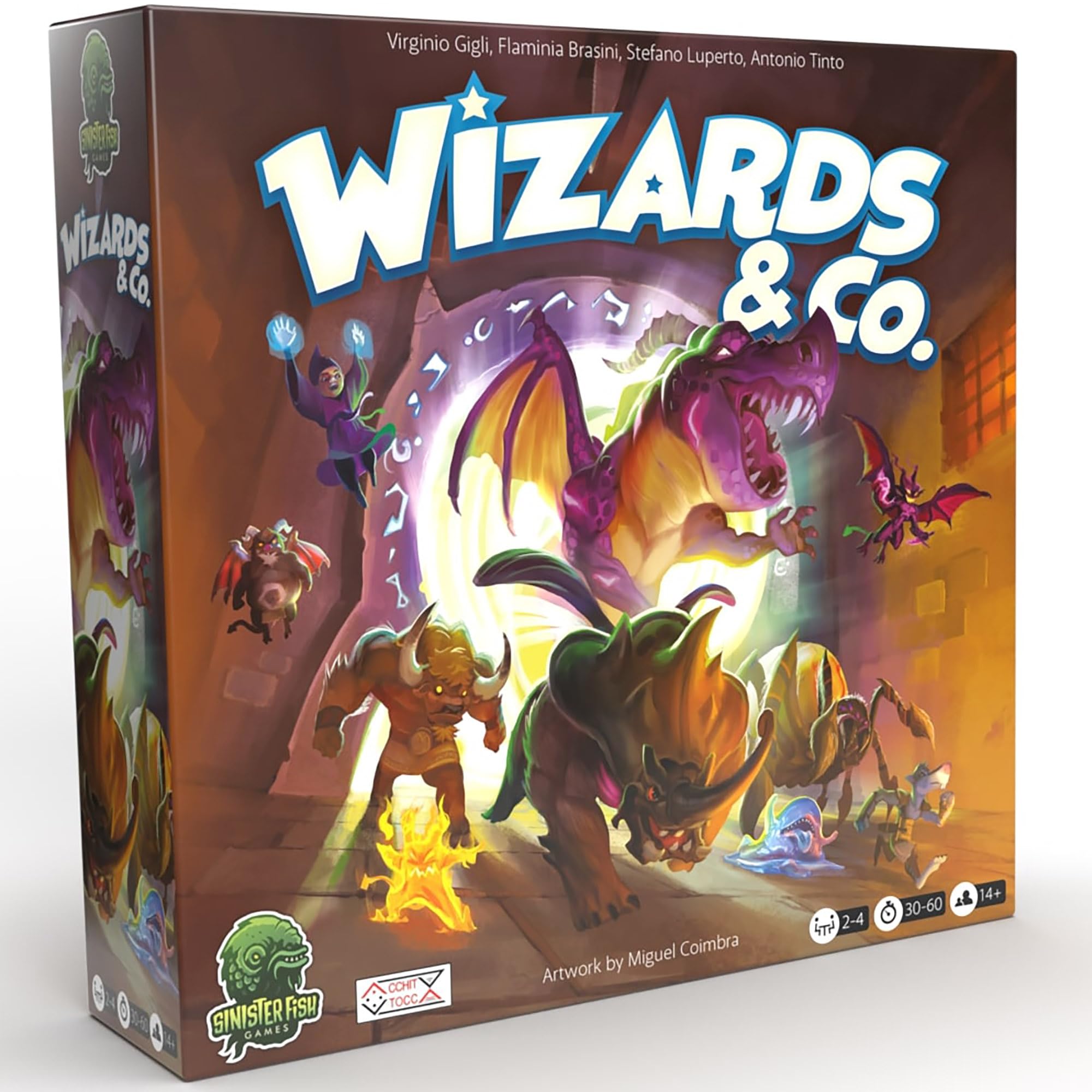 Sinister Fish Games: Wizards & Co. - Dungeon Raiding Strategy Board Game for Greedy Wizards, Fantasy, Item & Treasure Coll...