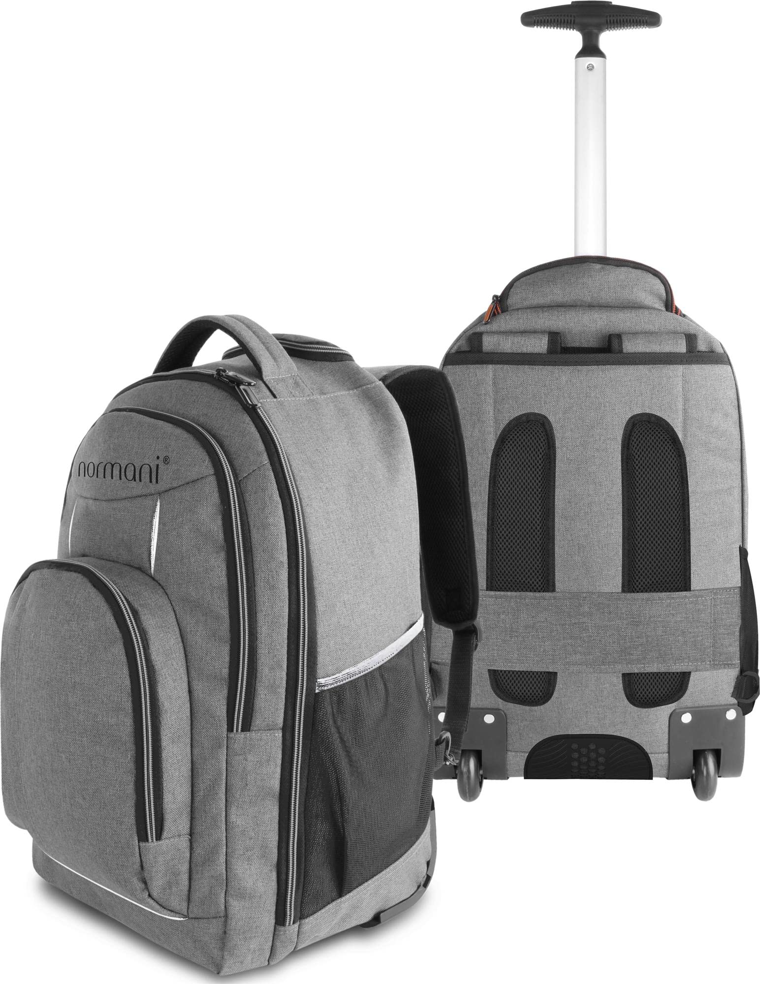 normani Rucksack mit Trolleyfunktion - 30 Liter Volumen Rucksacktrolley zum ziehen mit Laptopfach für Schule, Uni, Reisen, Ausflüge oder Einkaufen