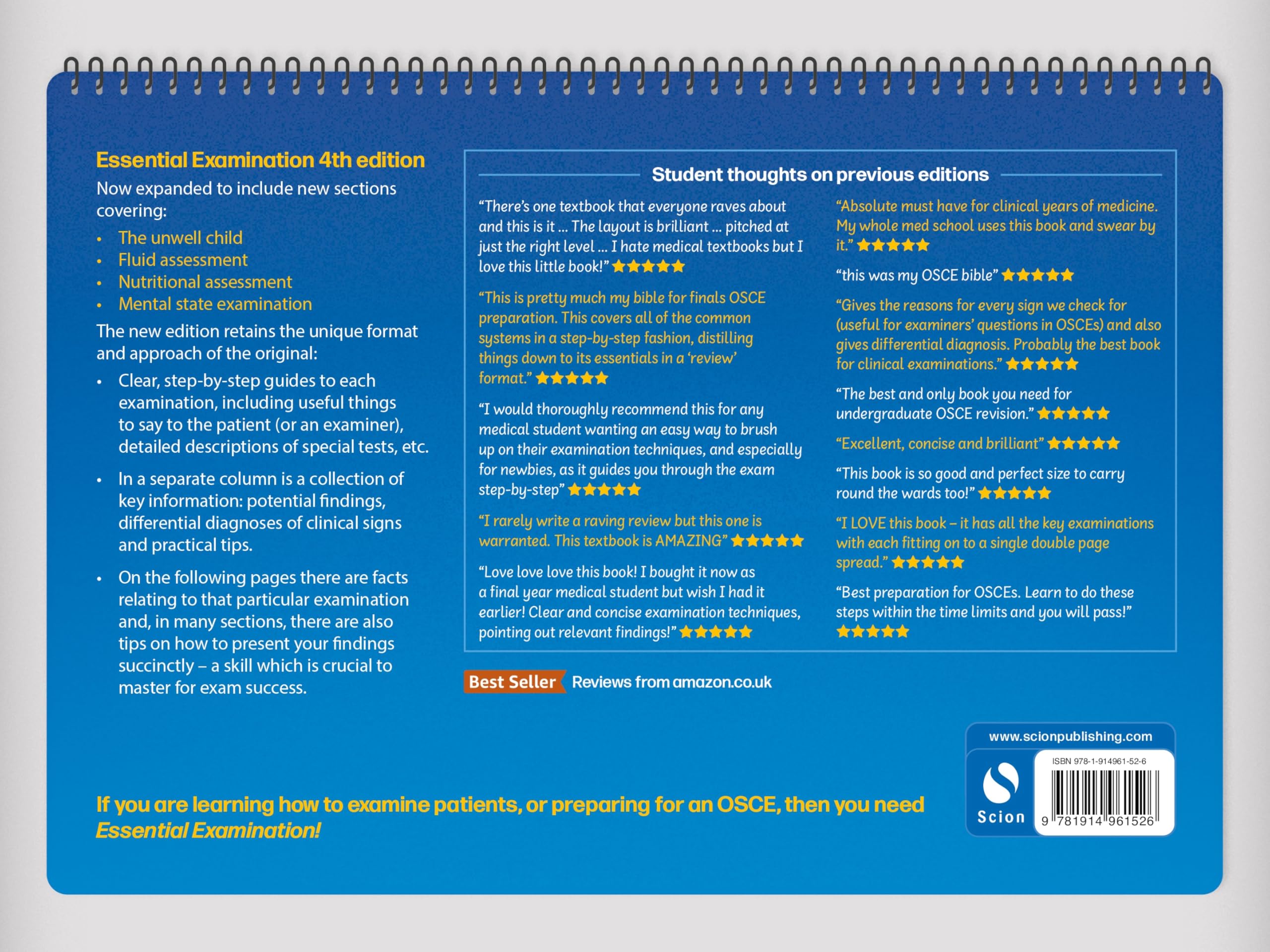 Essential Examination, fourth edition: Step-by-step guides to clinical examination scenarios with practical tips and key facts for OSCEs